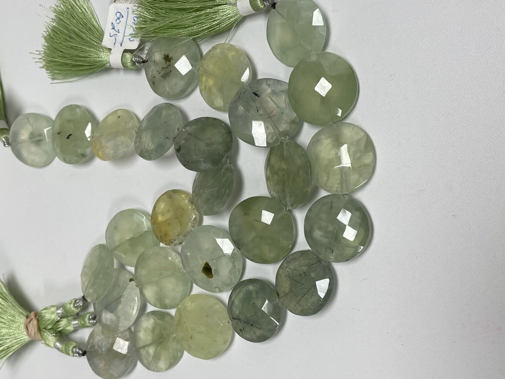 Prehnite Coin Faceted