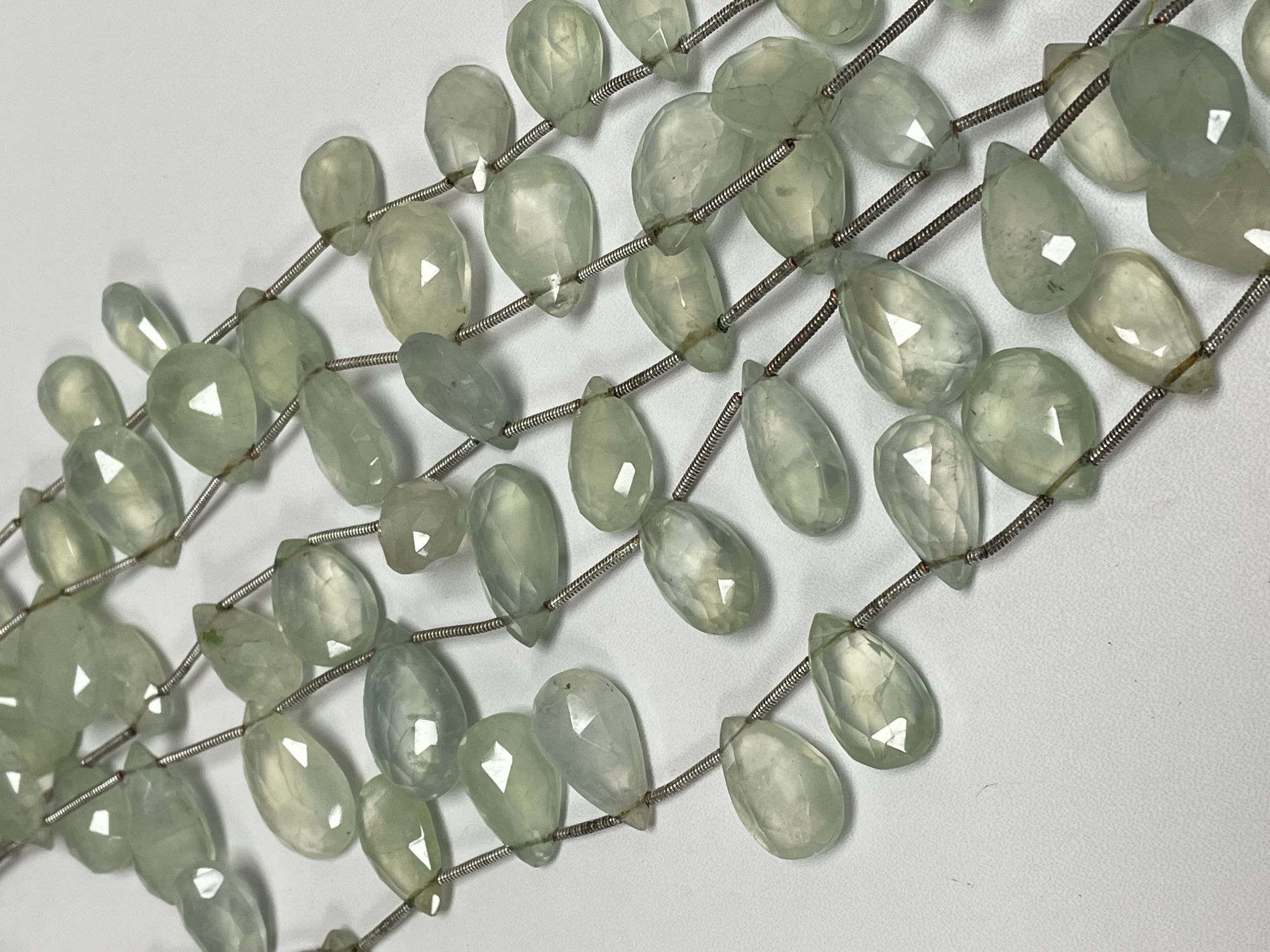 Prehnite Pear Faceted