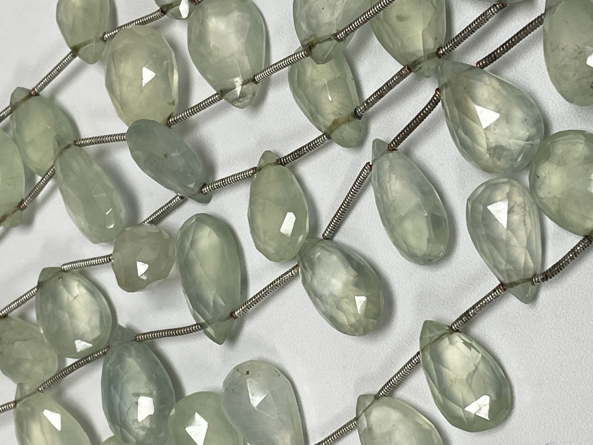 Prehnite Pear Faceted