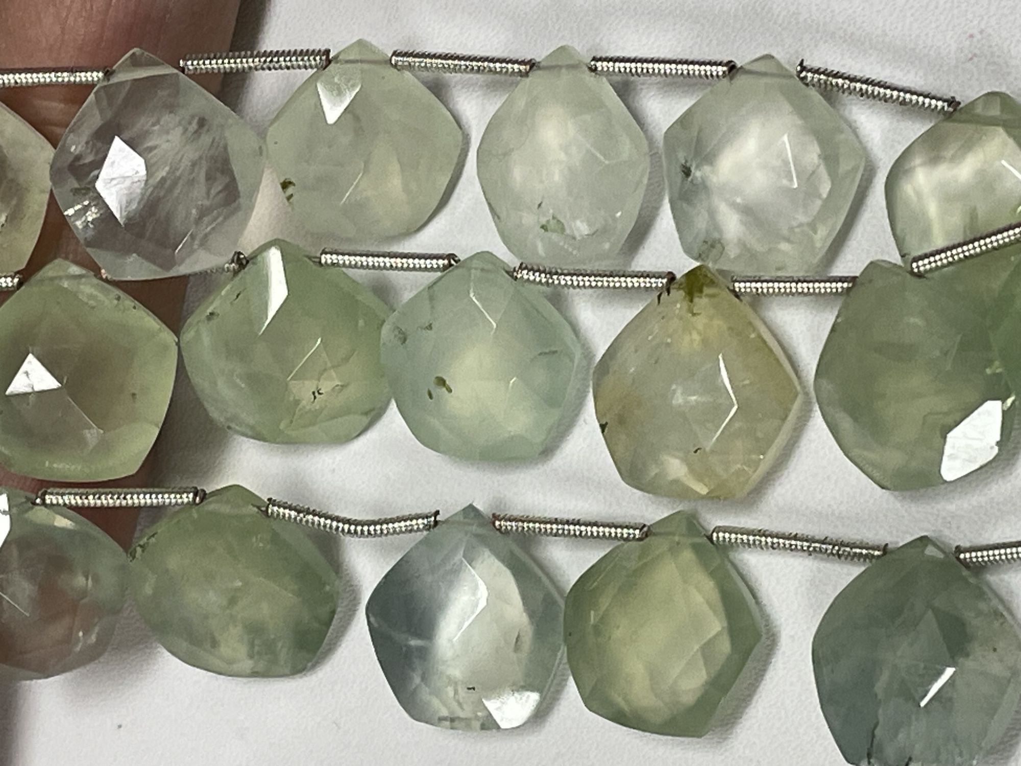 Prehnite Pentagon Faceted