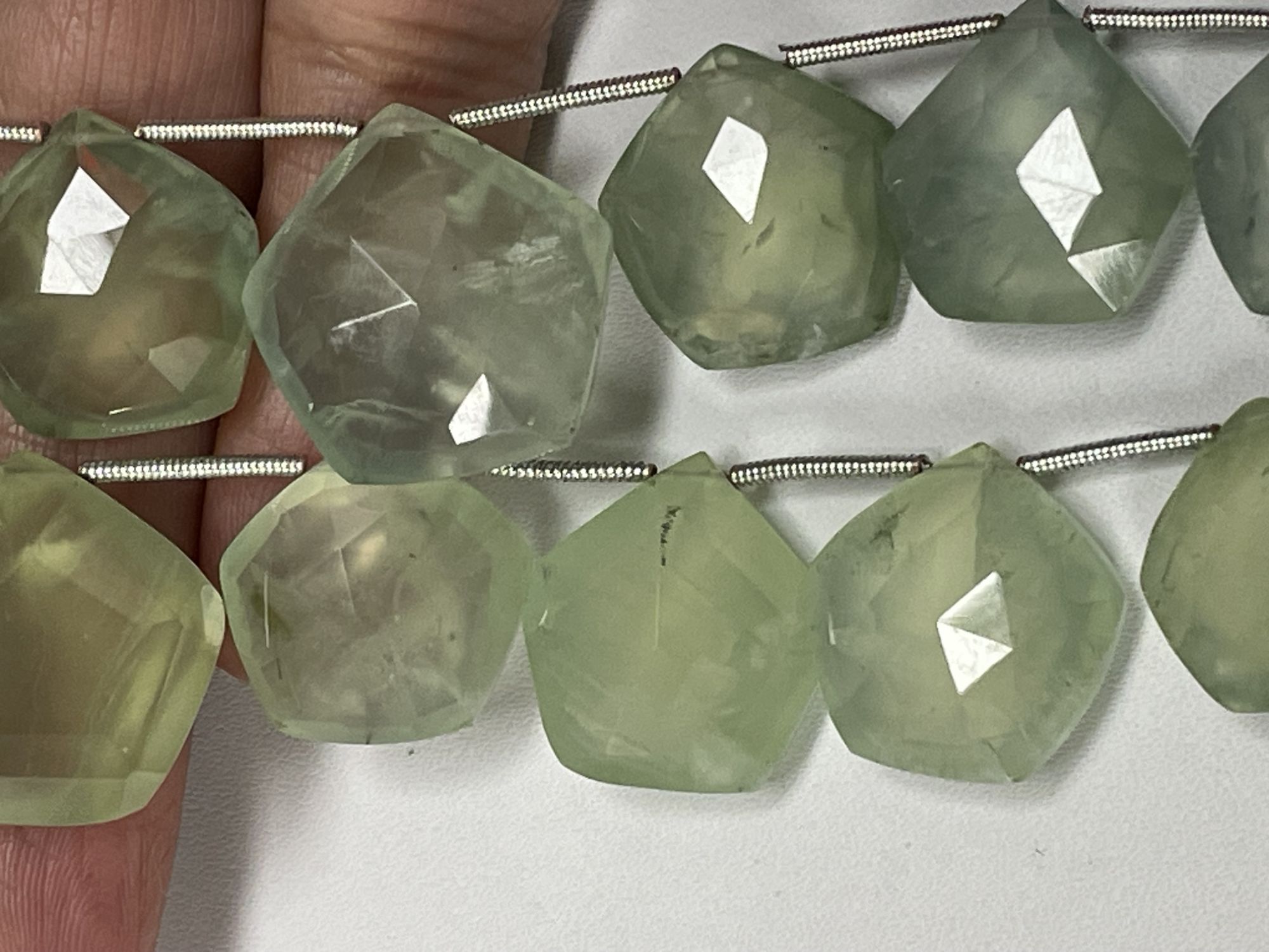 Prehnite Pentagon Faceted