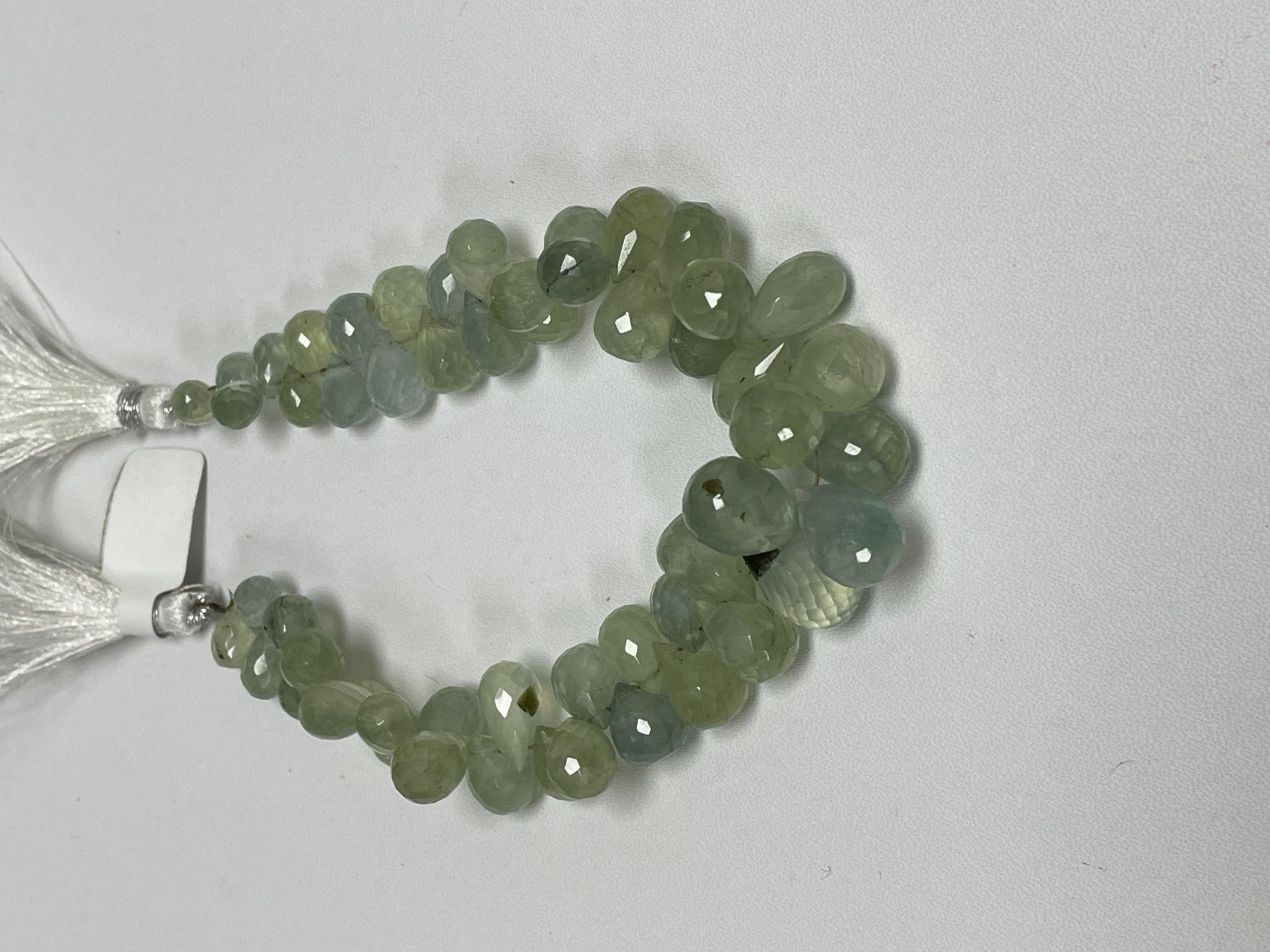 Prehnite Drop Faceted