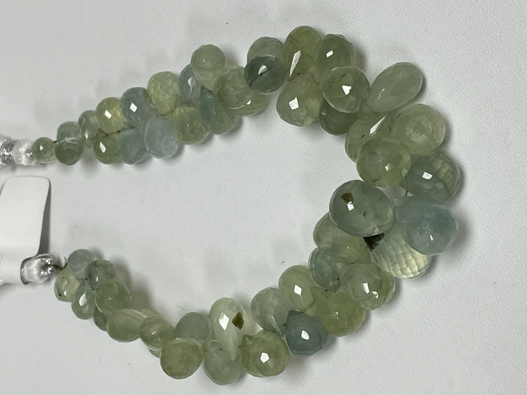 Prehnite Drop Faceted