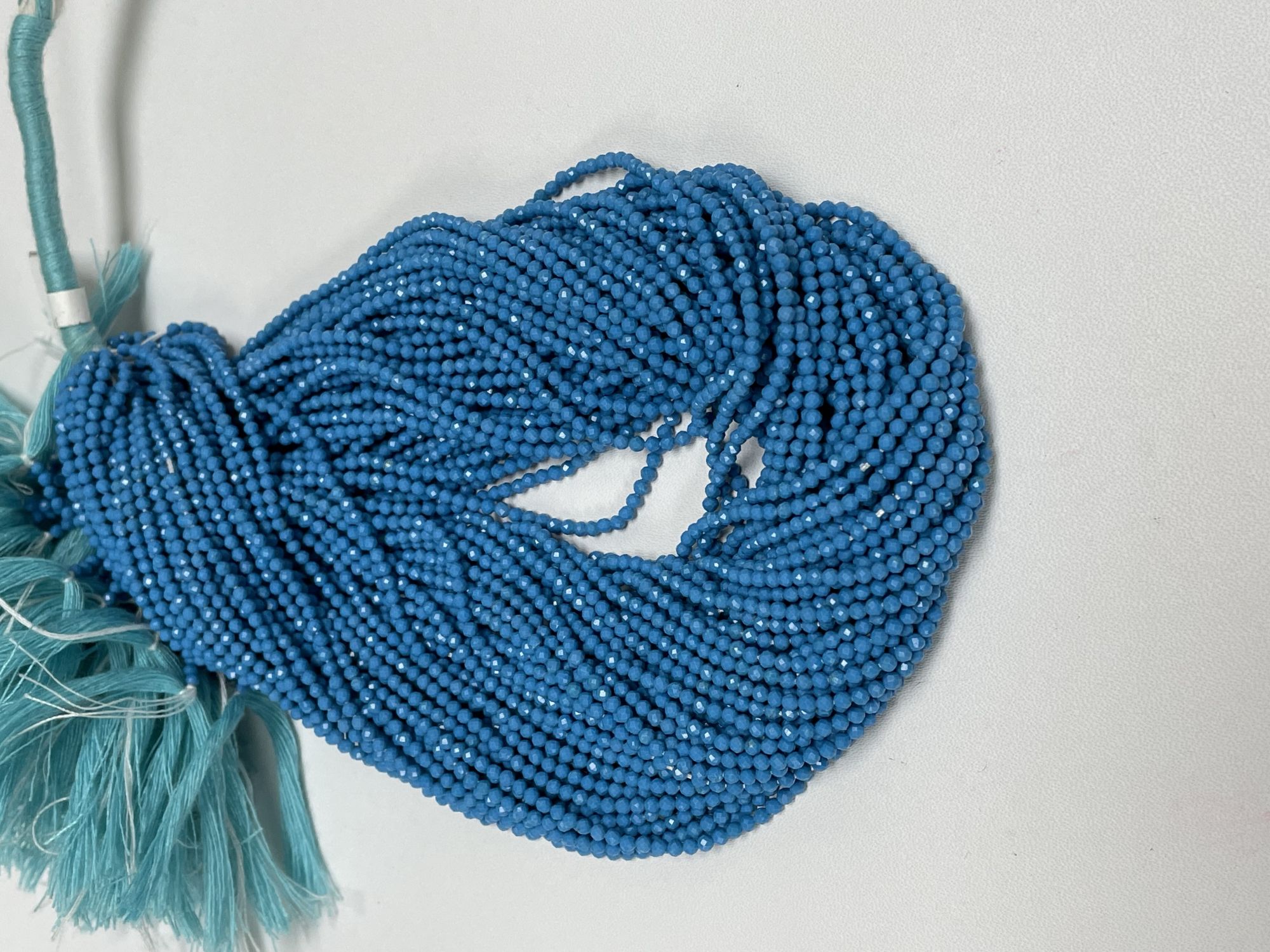 Howlite Rondelle Faceted