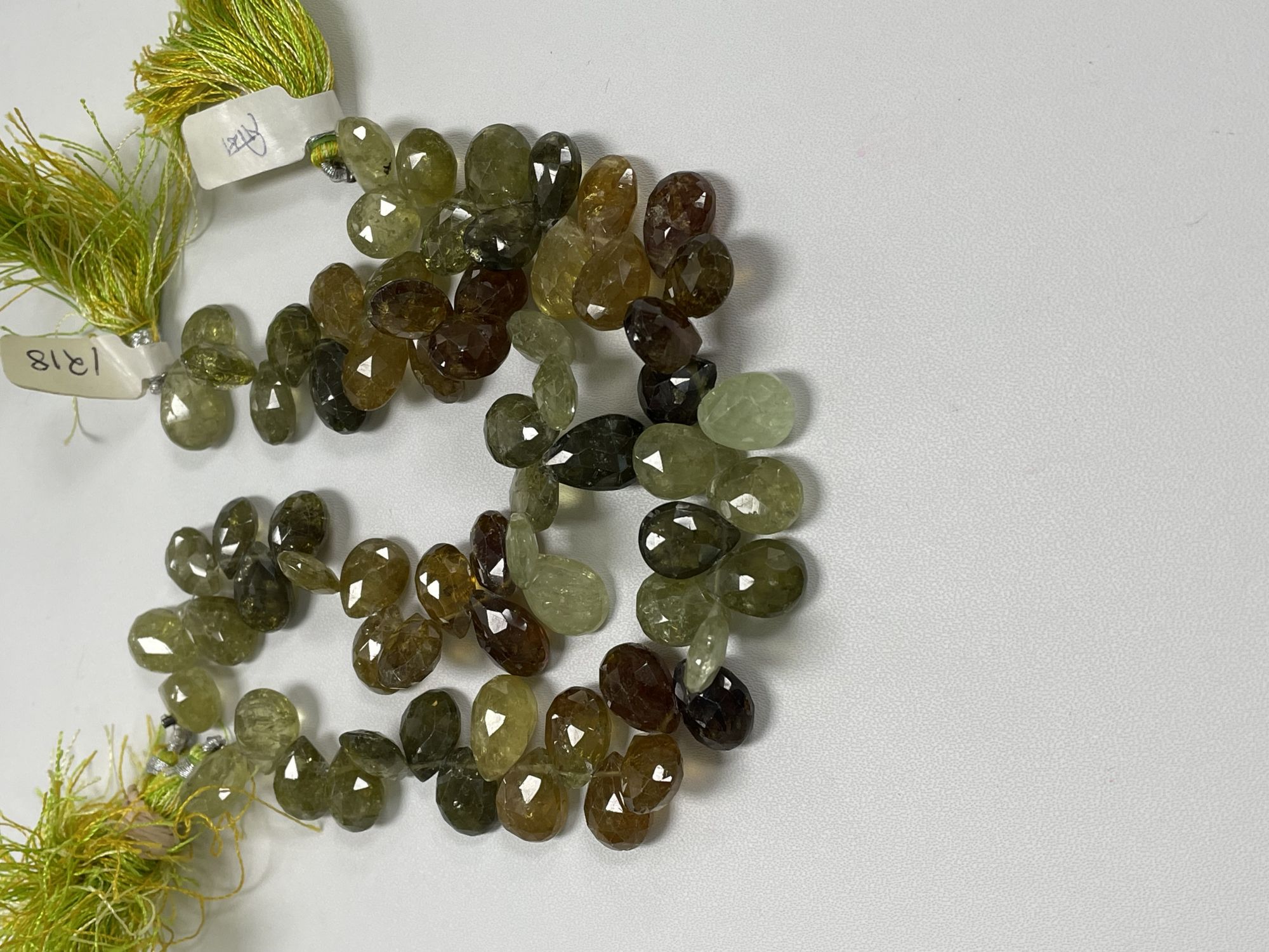 Shaded Grossular Garnet Pear Faceted