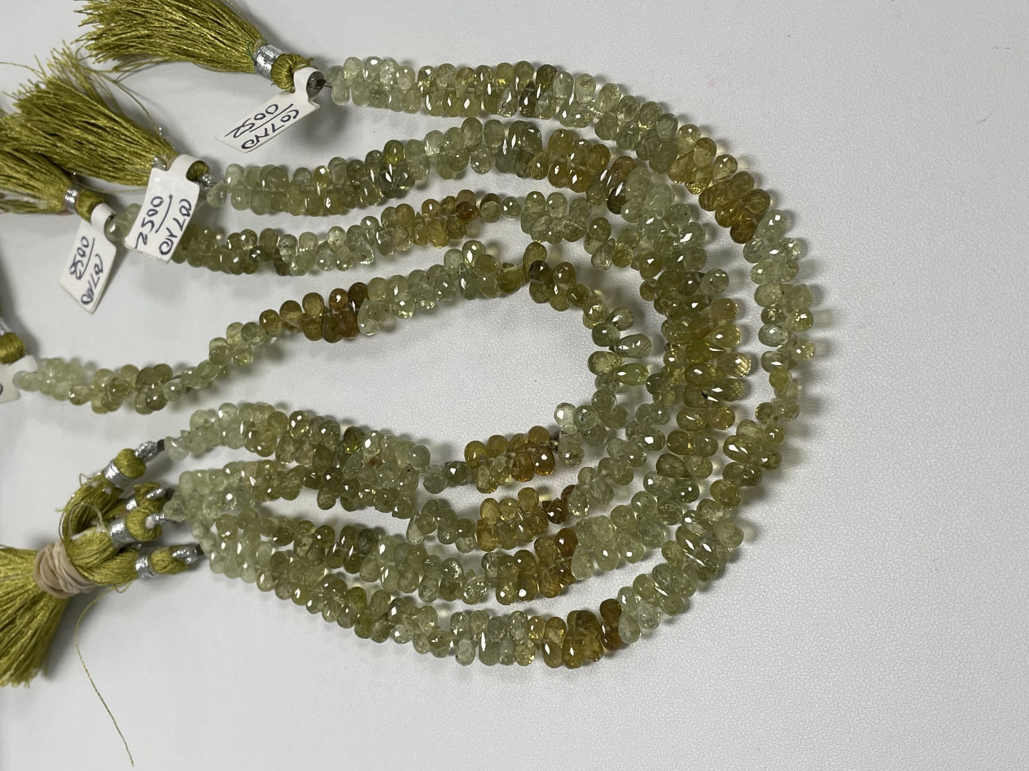 Shaded Grossular Garnet Drop Faceted