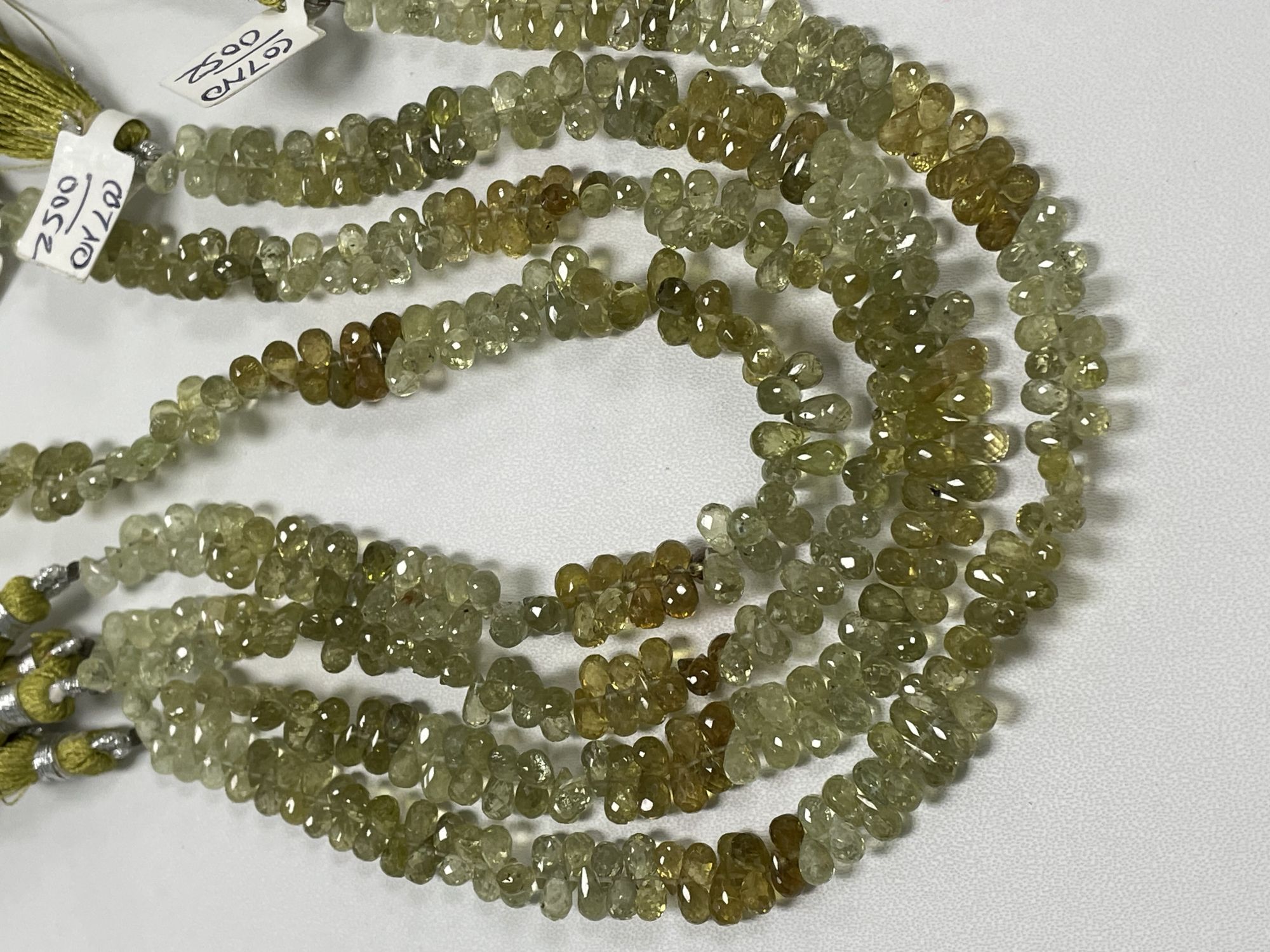 Shaded Grossular Garnet Drop Faceted