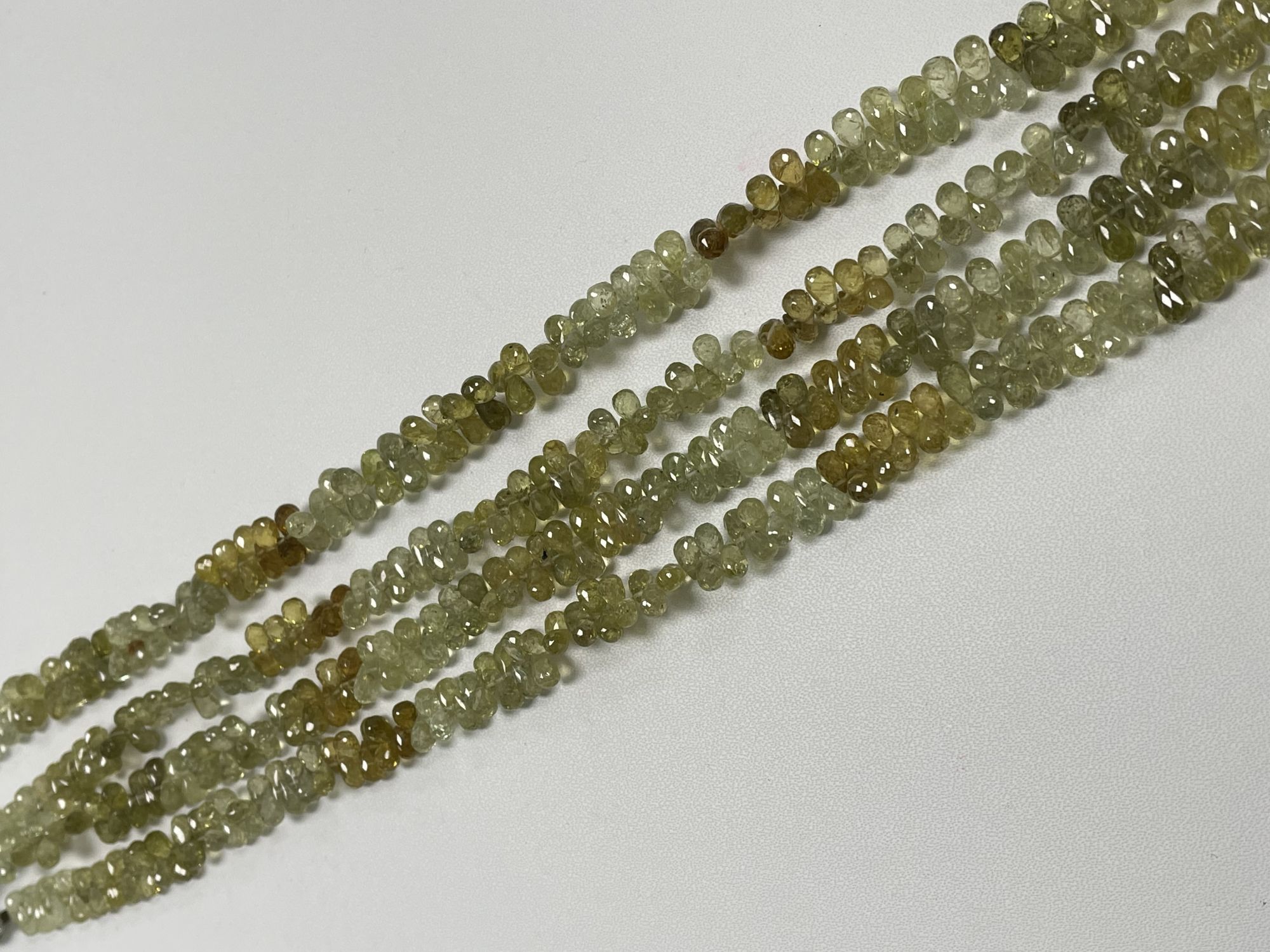 Shaded Grossular Garnet Drop Faceted