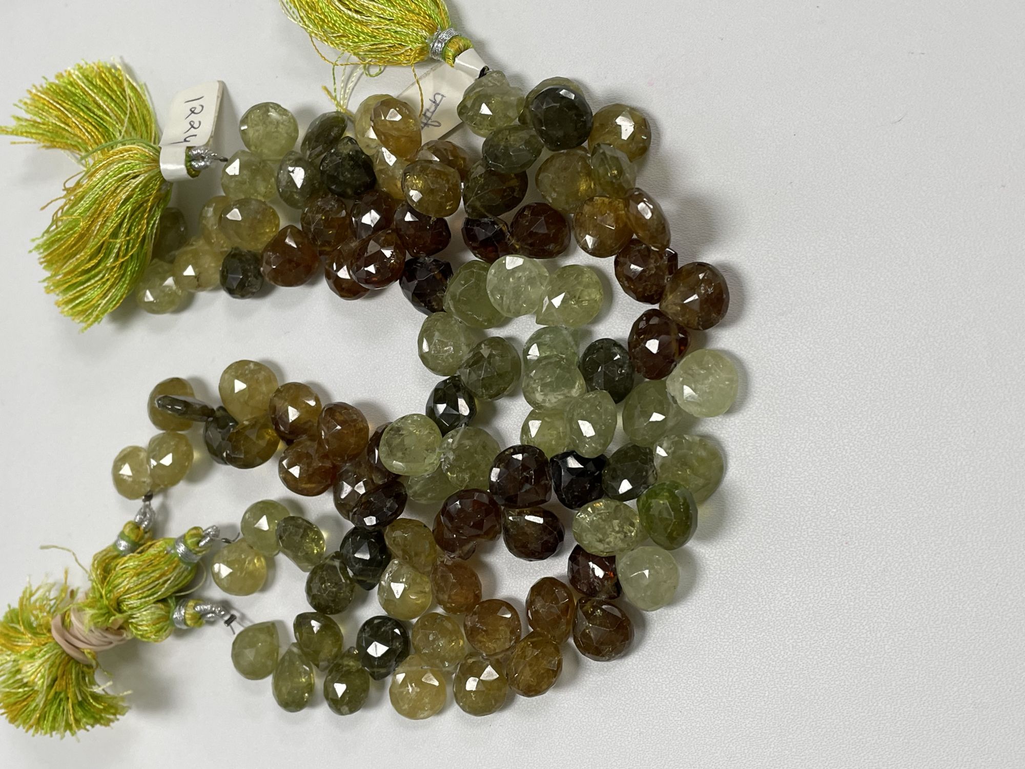 Shaded Grossular Garnet Heart Faceted