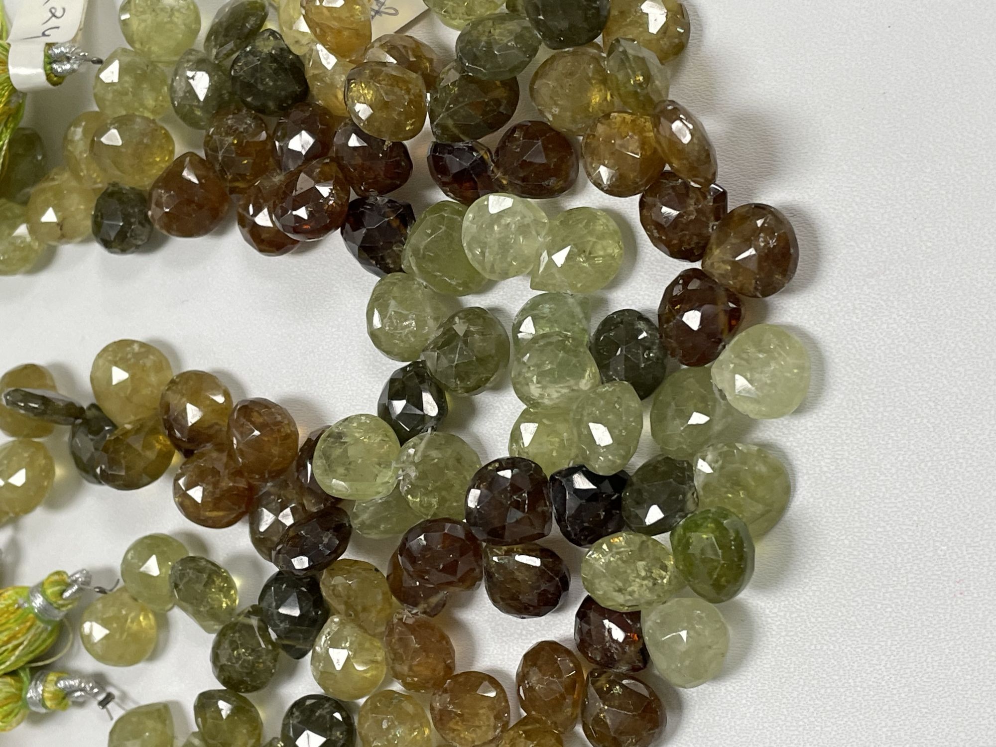 Shaded Grossular Garnet Heart Faceted