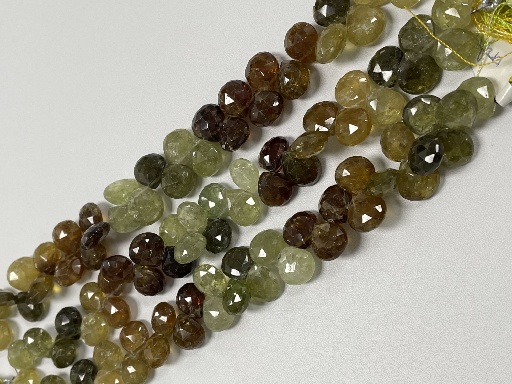 Shaded Grossular Garnet Heart Faceted