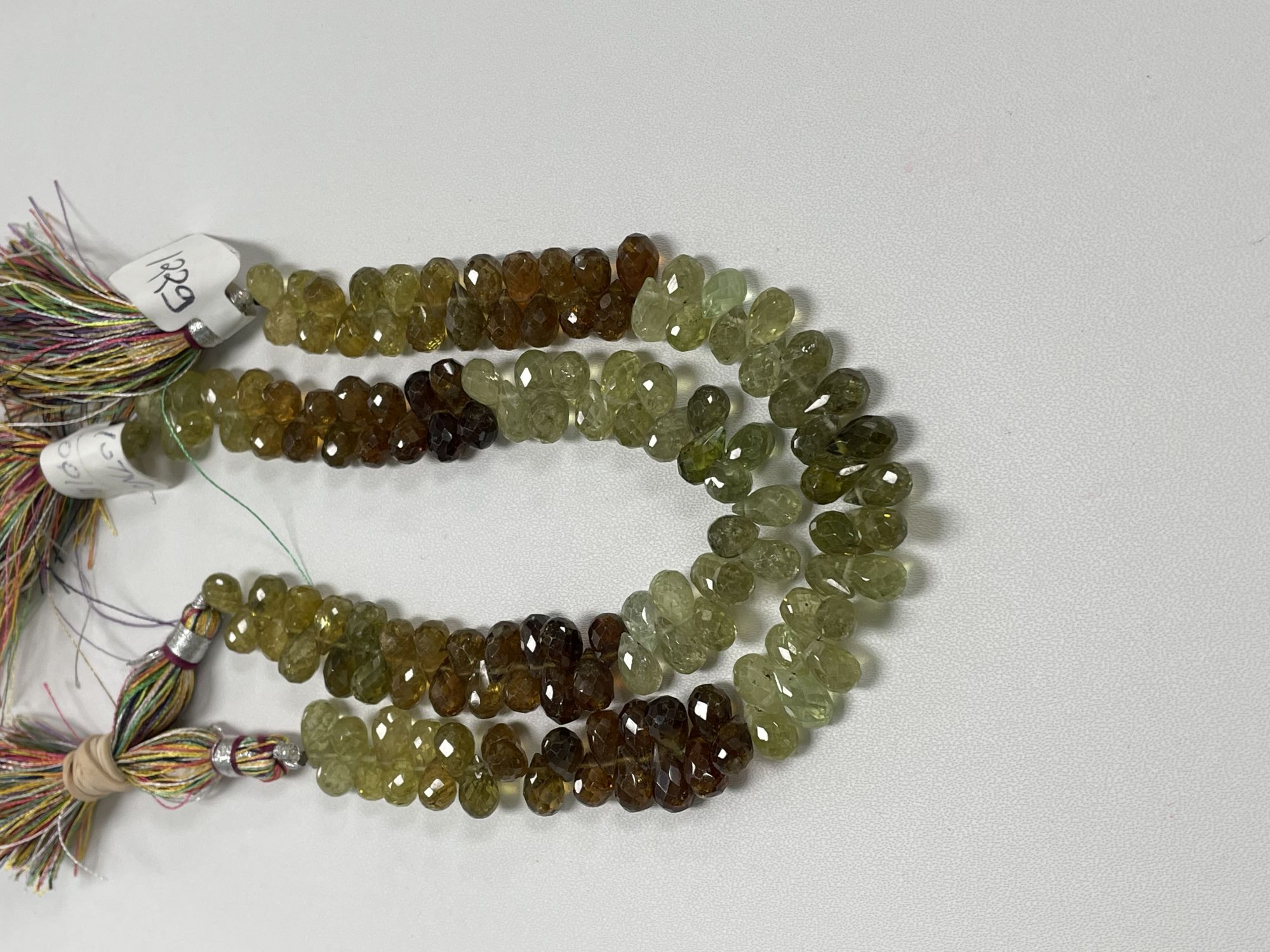 Shaded Grossular Garnet Drop Faceted