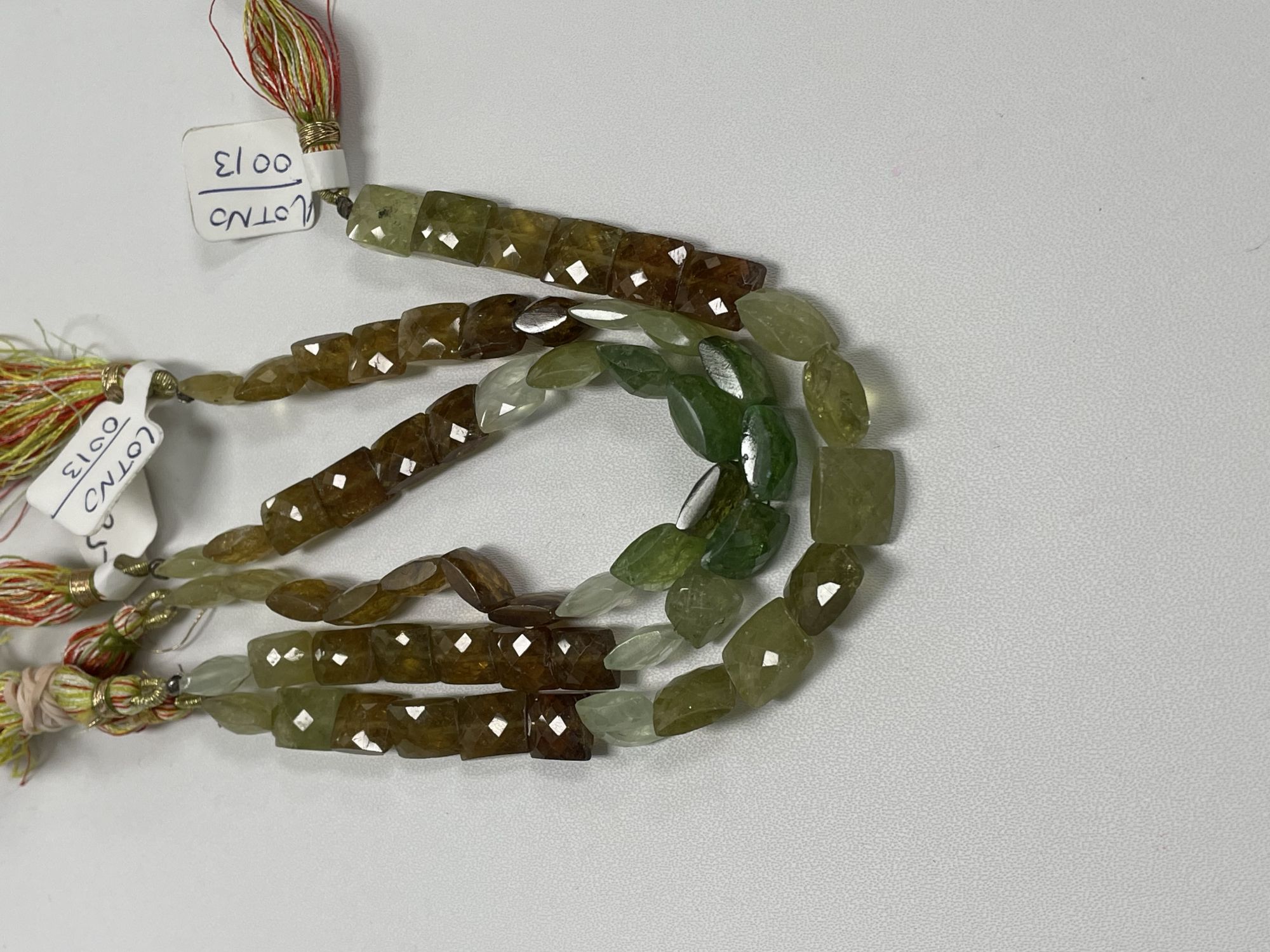 Shaded Grossular Garnet Rectangle Faceted