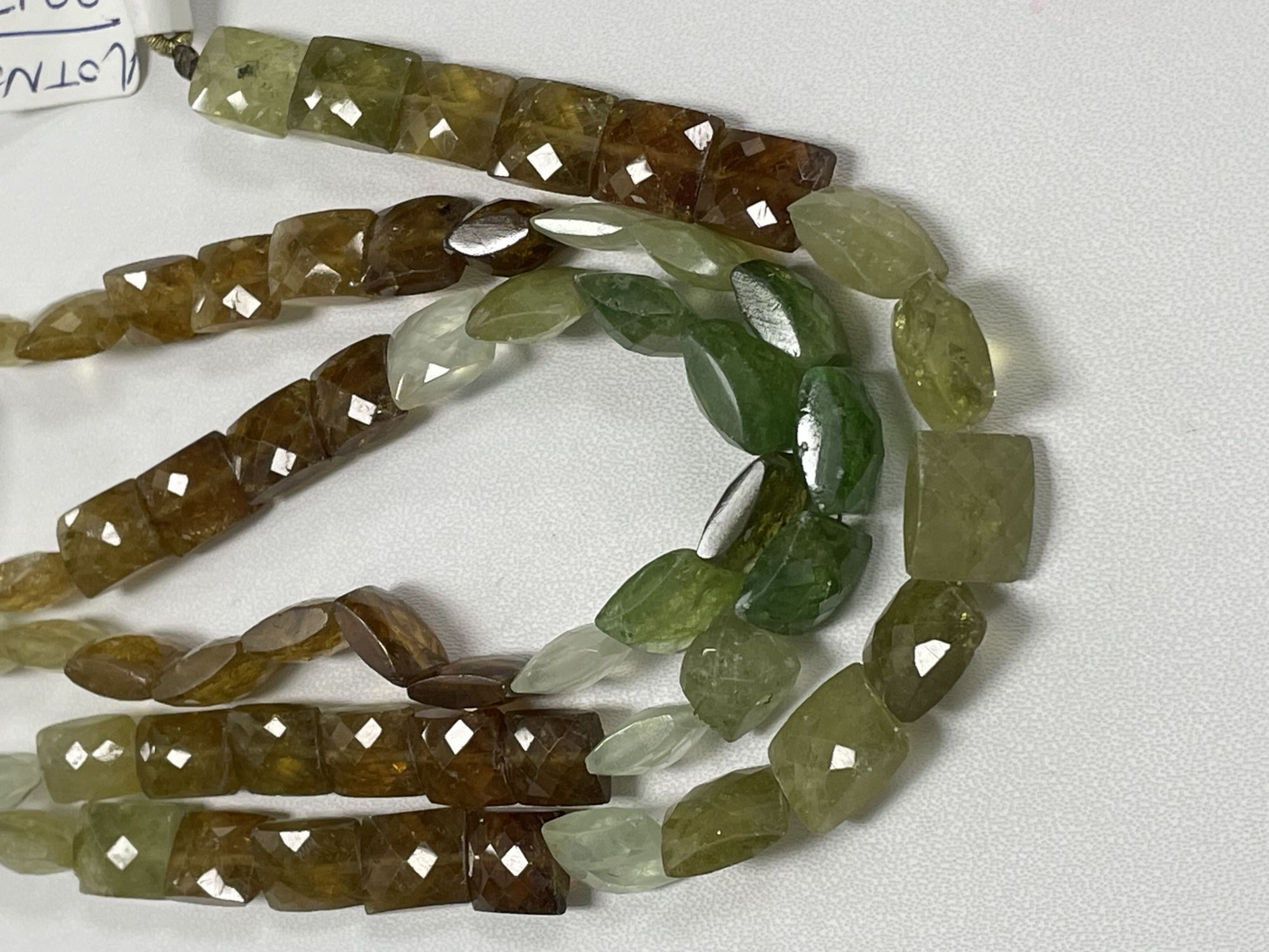 Shaded Grossular Garnet Rectangle Faceted