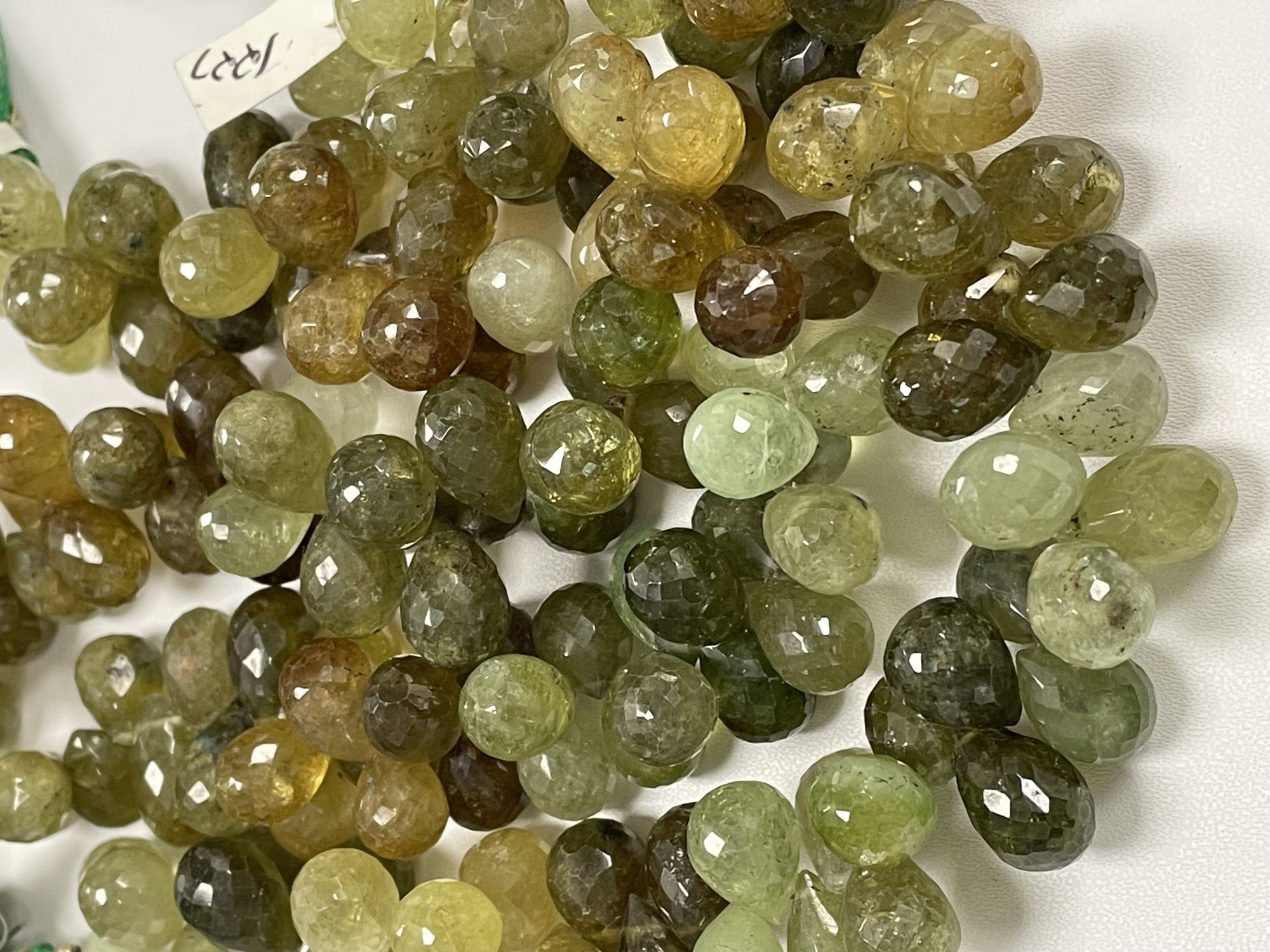 Shaded Grossular Garnet Drop Faceted