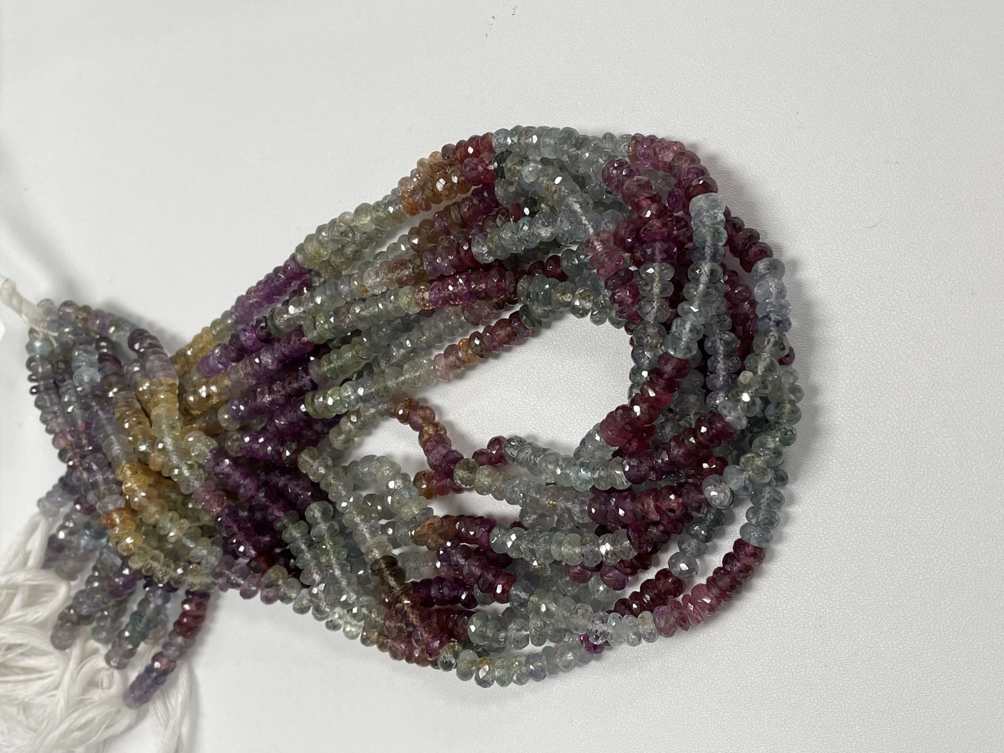 Shaded Umba Sapphire Rondelle Faceted