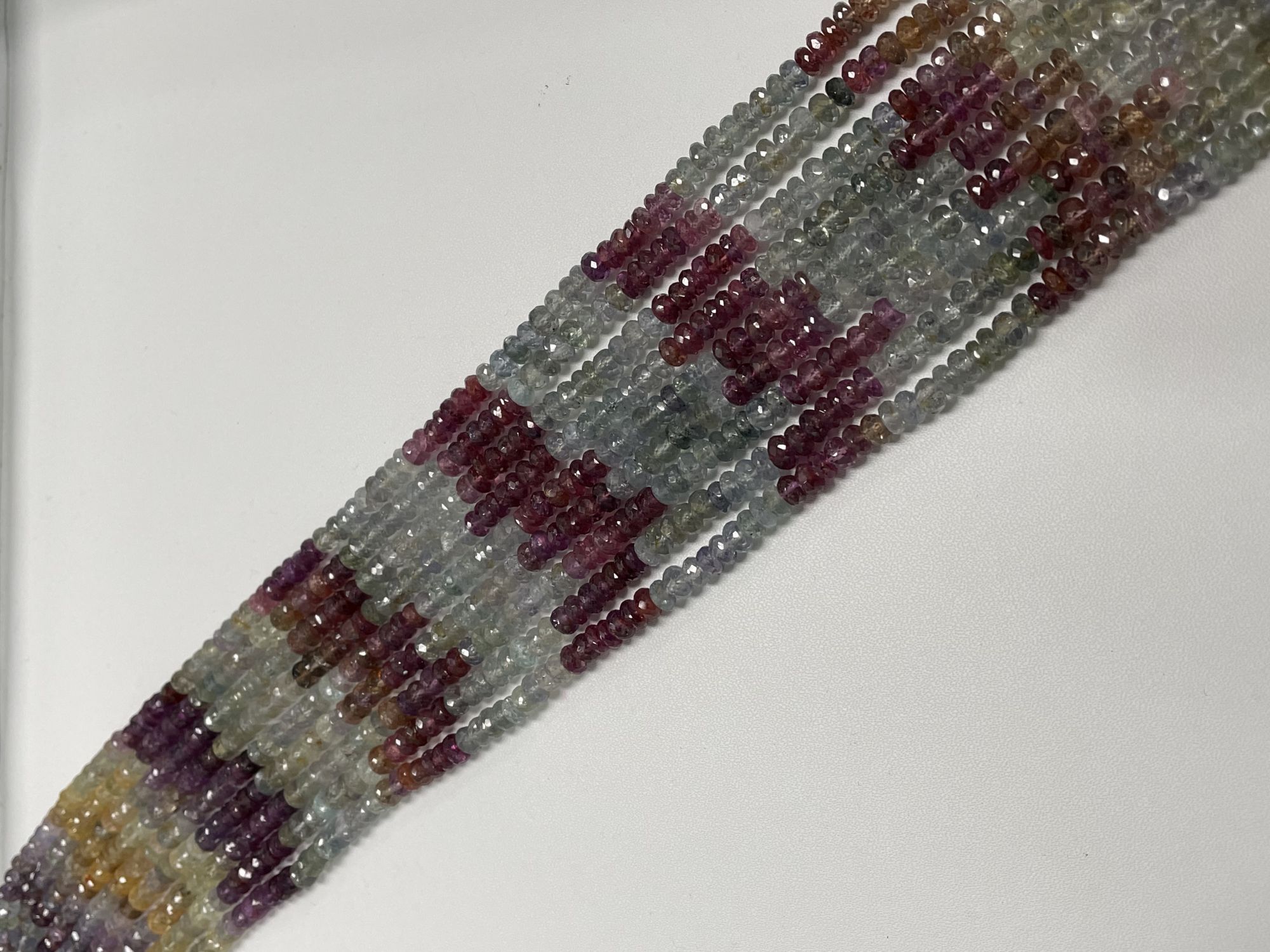 Shaded Umba Sapphire Rondelle Faceted