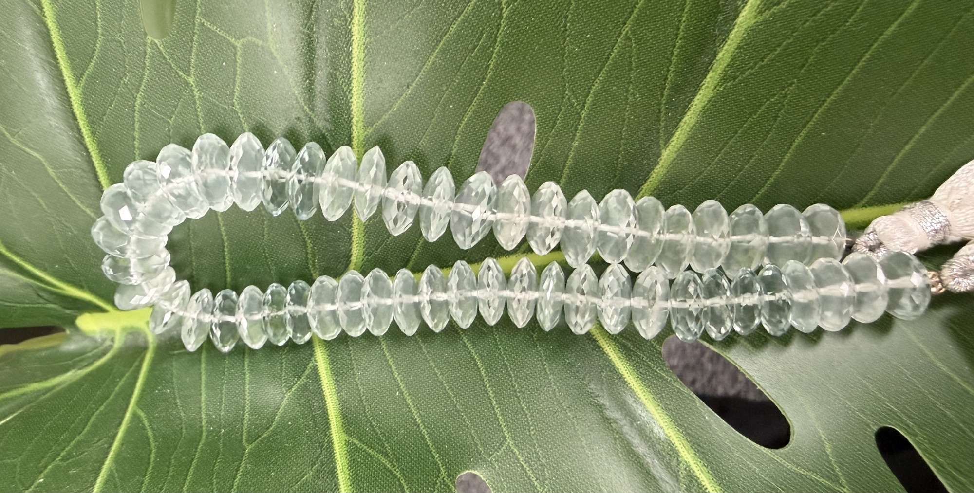 Hydro Quartz Disc Faceted