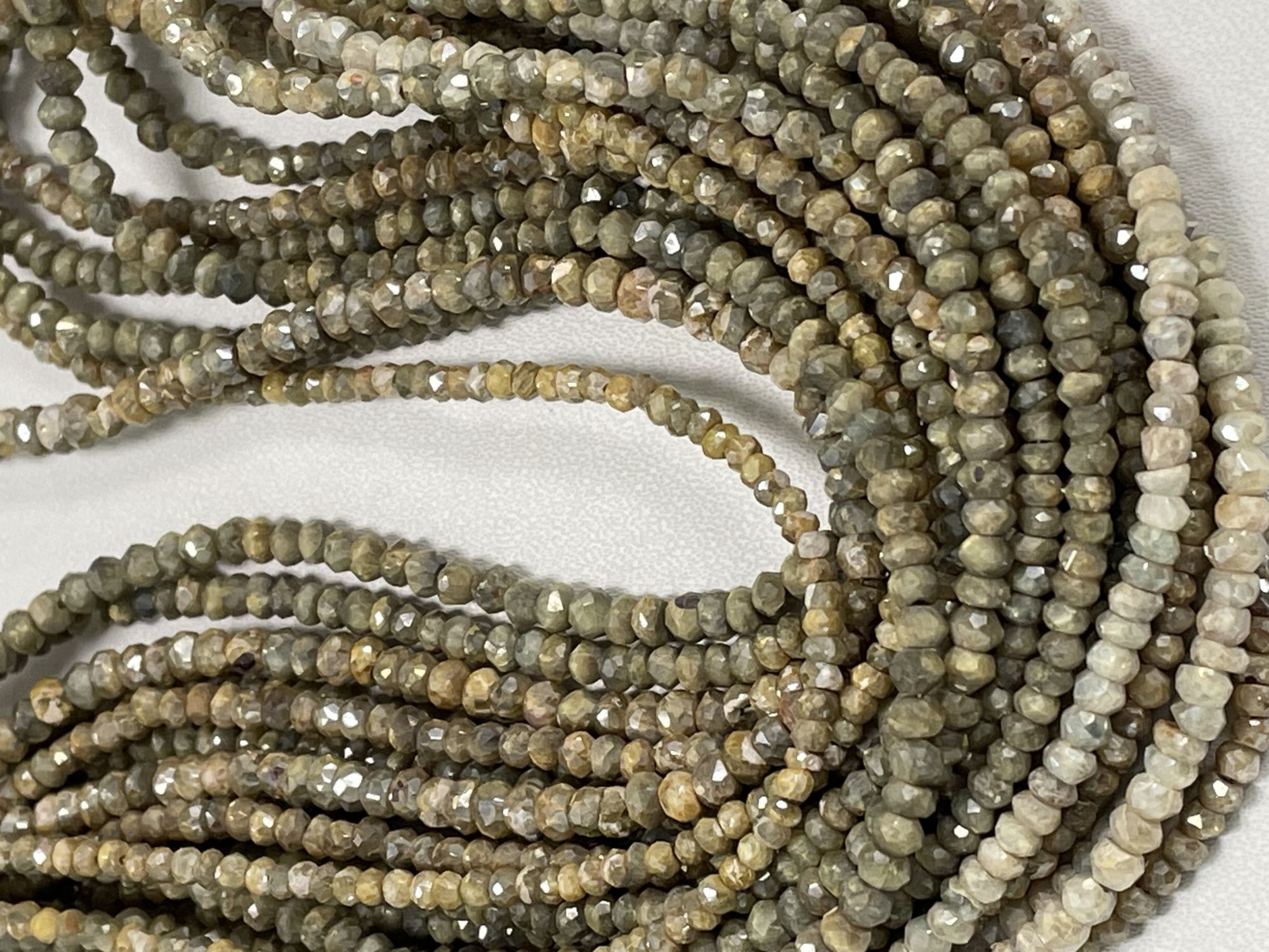 Golden Silverlite Rondelle Faceted