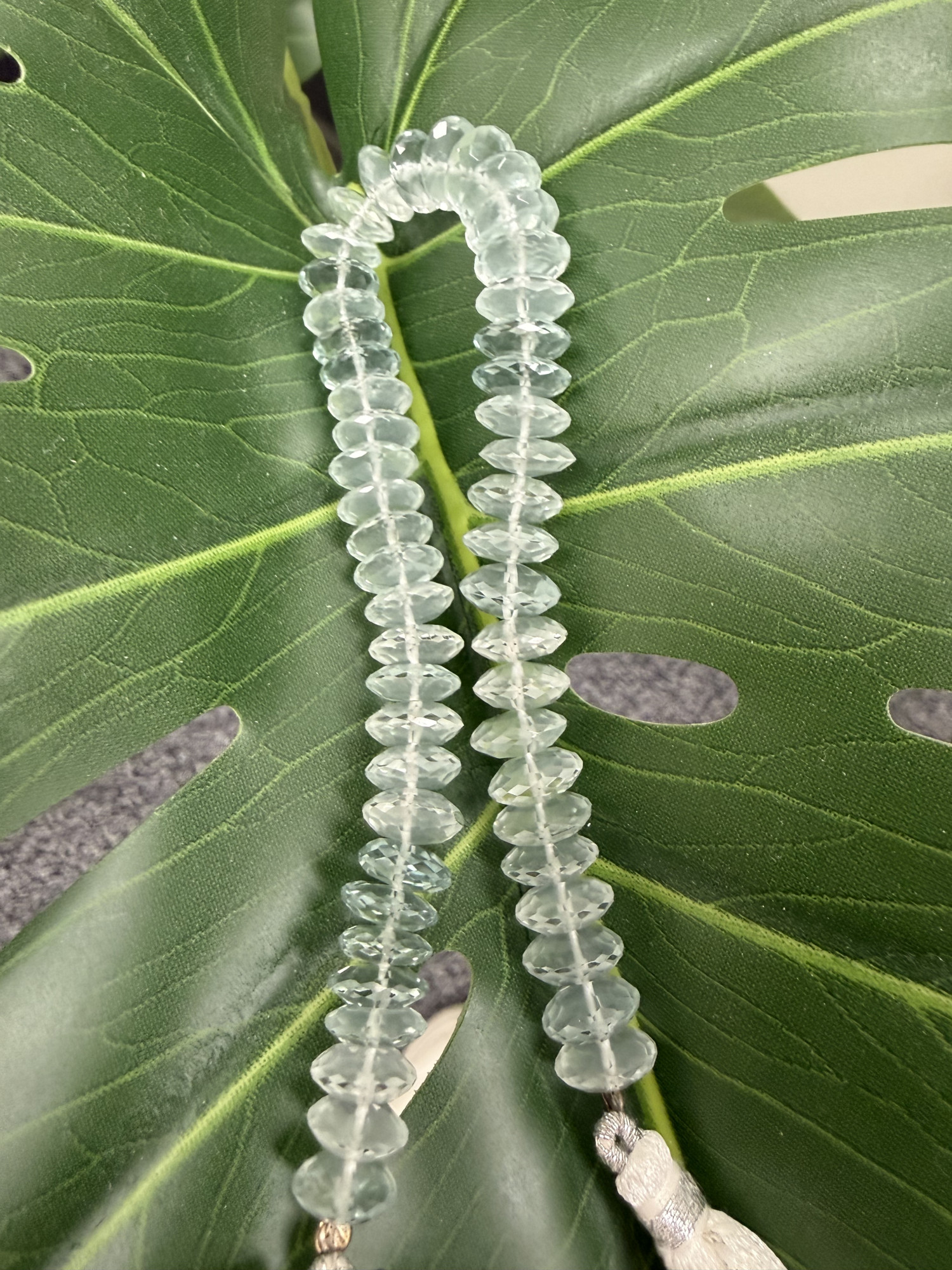 Hydro Quartz Disc Faceted