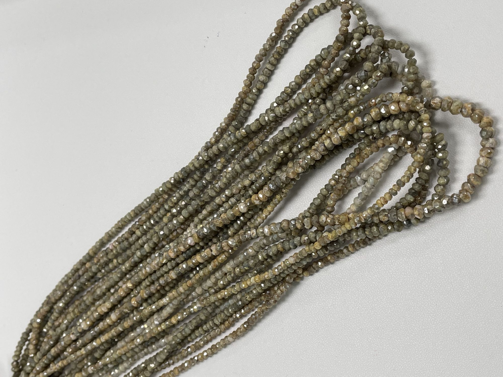 Golden Silverlite Rondelle Faceted