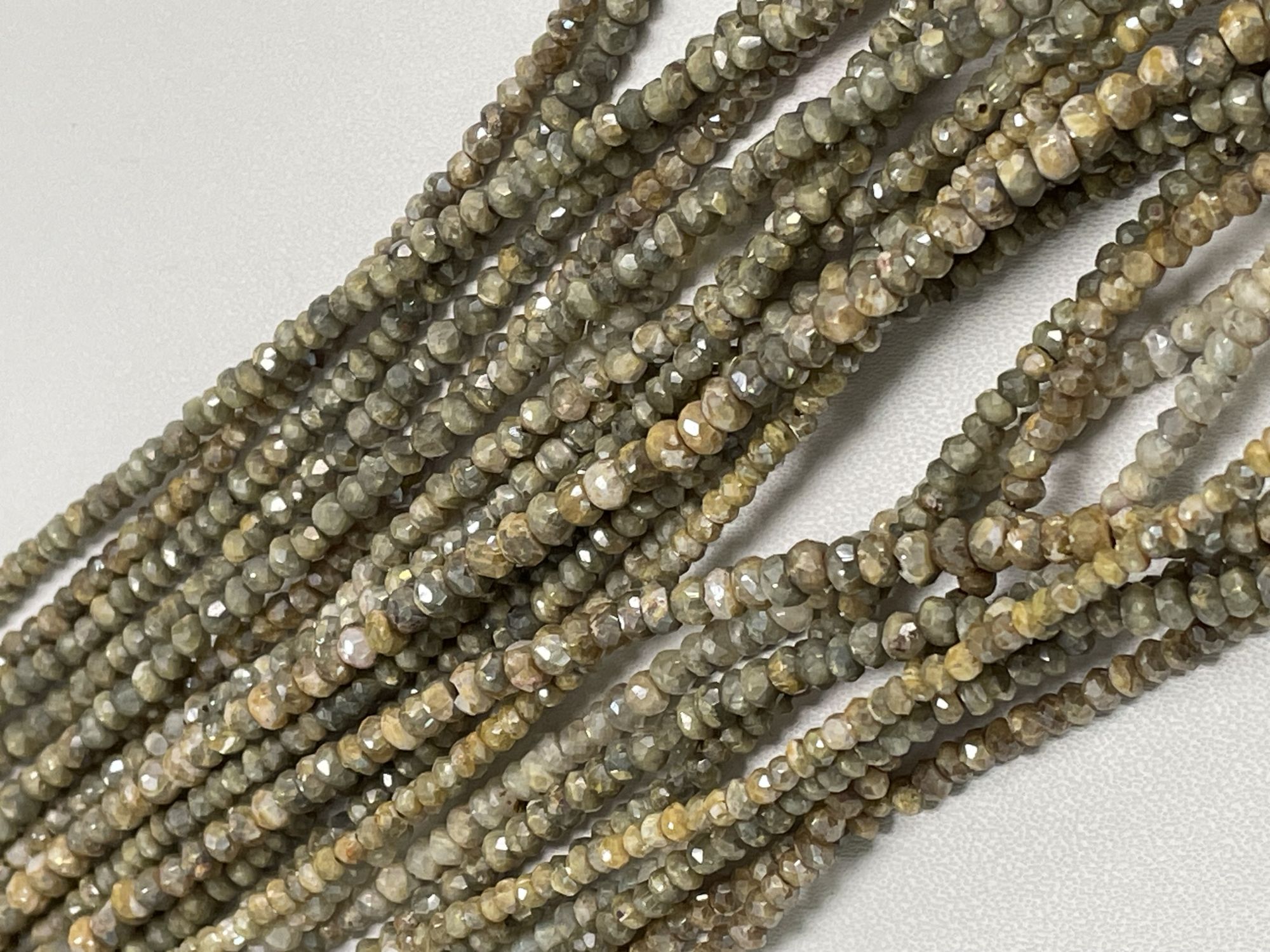 Golden Silverlite Rondelle Faceted