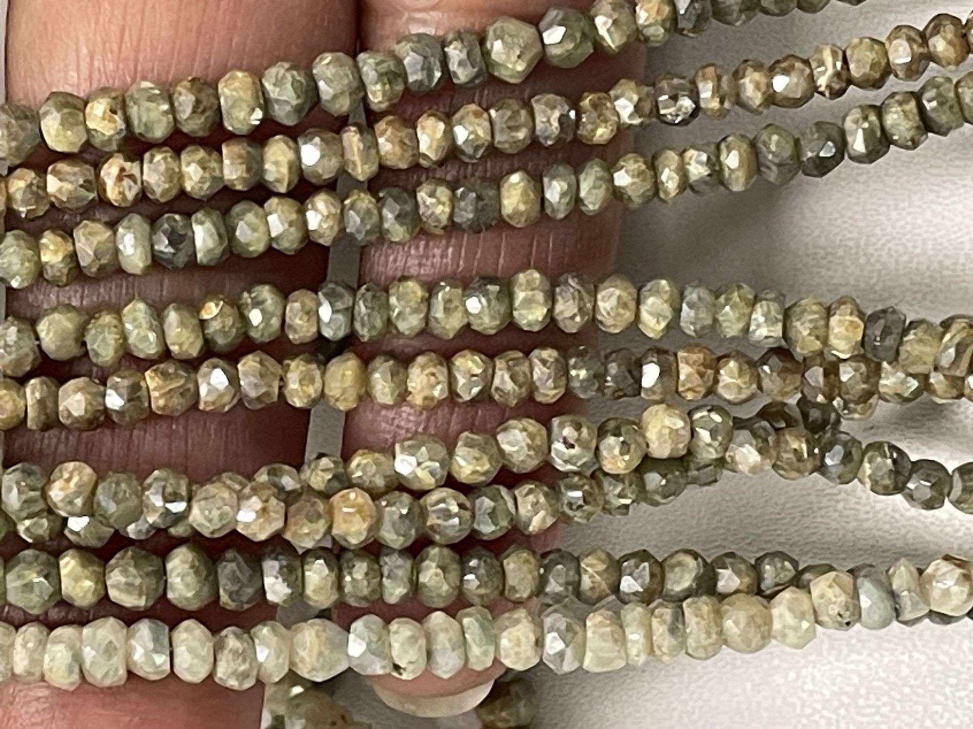 Golden Silverlite Rondelle Faceted
