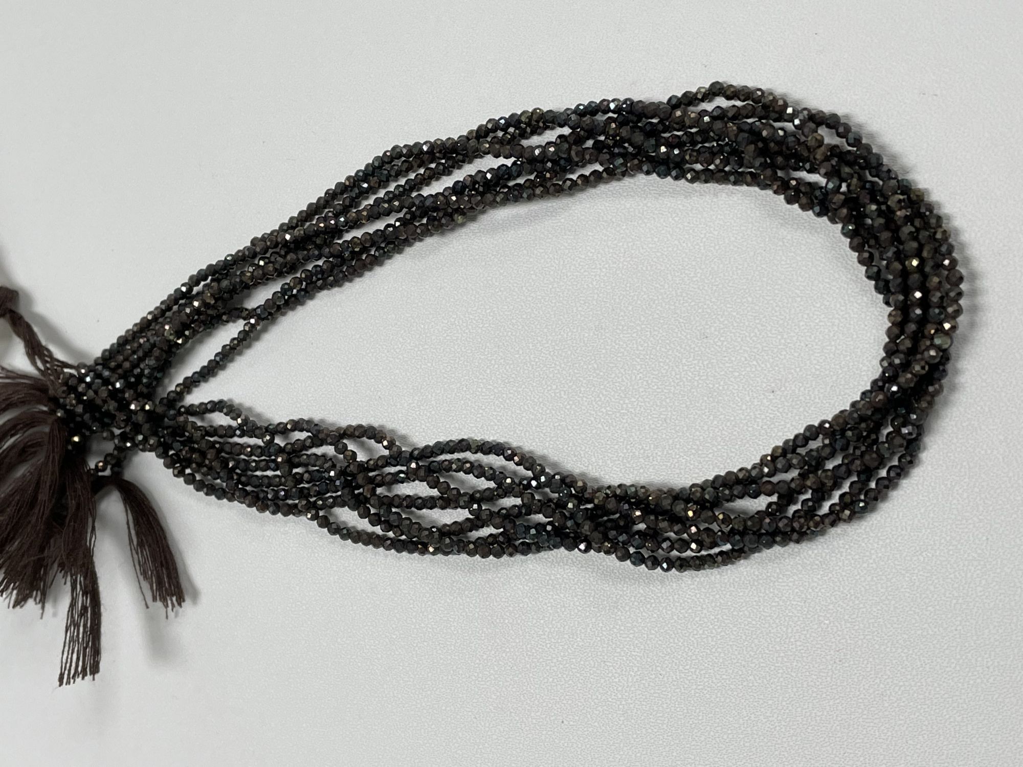 Mystic Brown Spinel Rondelle Faceted