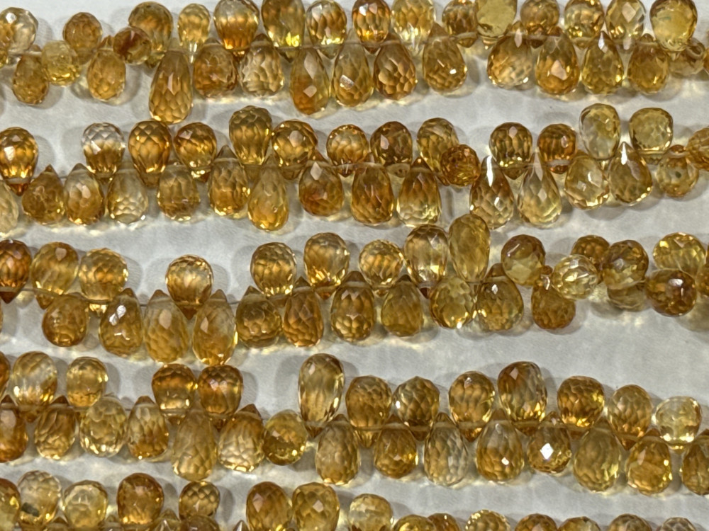 Image of Citrine Drop Faceted