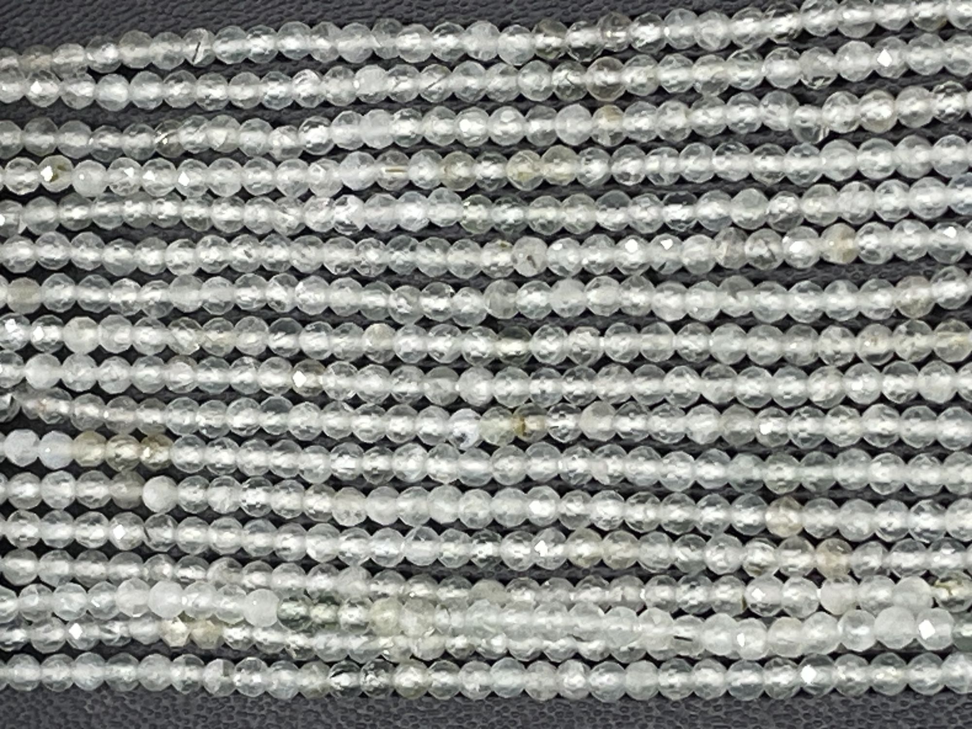 Prehnite Rondelle Faceted