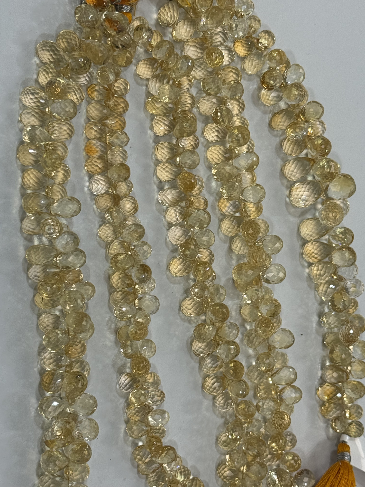 Citrine Drop Faceted