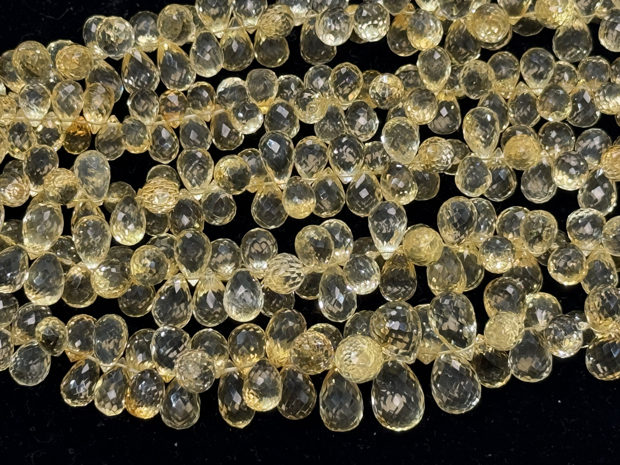 Citrine Drop Faceted
