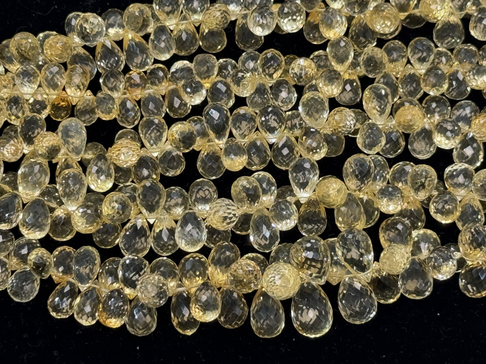 Image of Citrine Drop Faceted