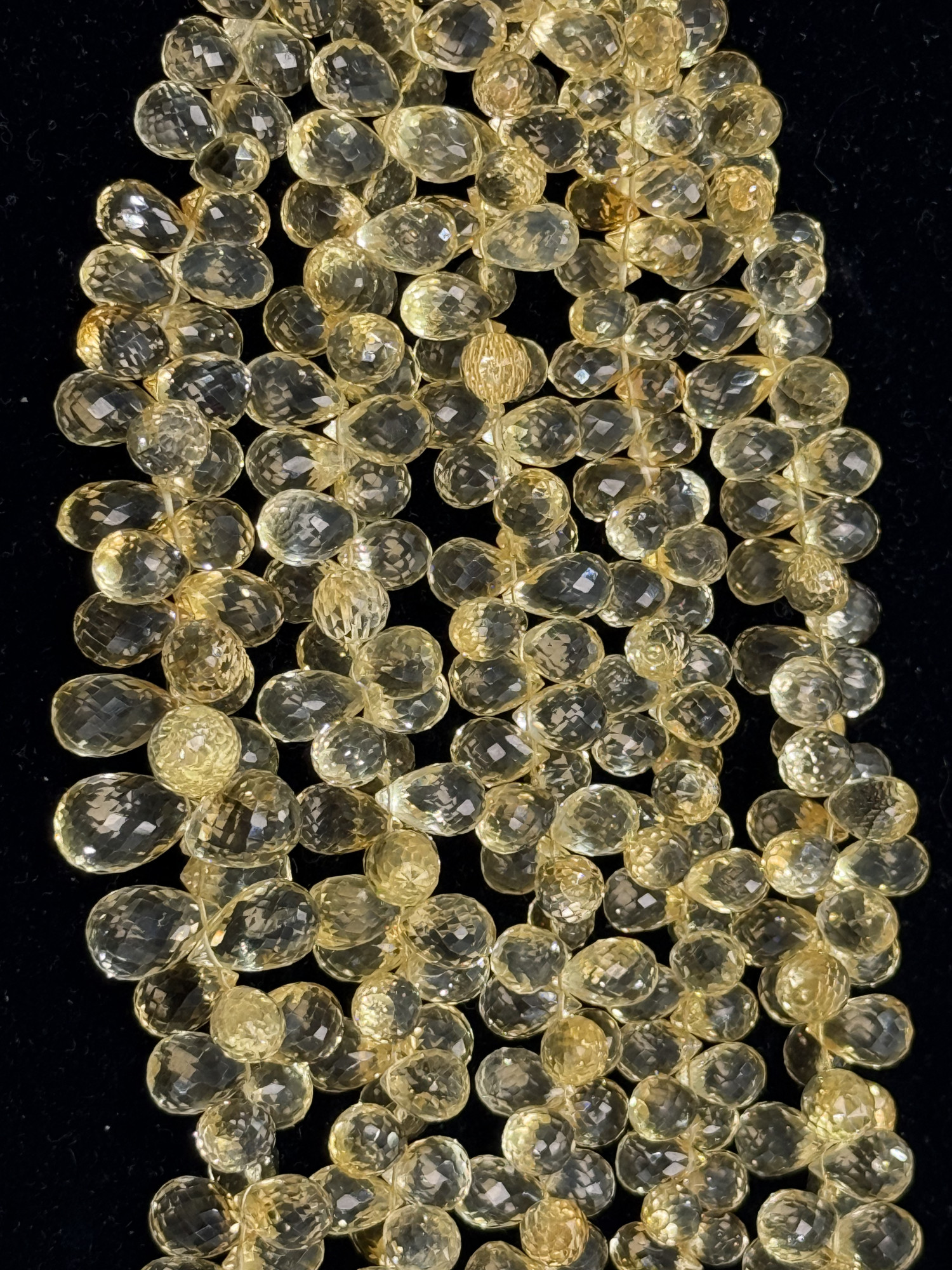 Citrine Drop Faceted