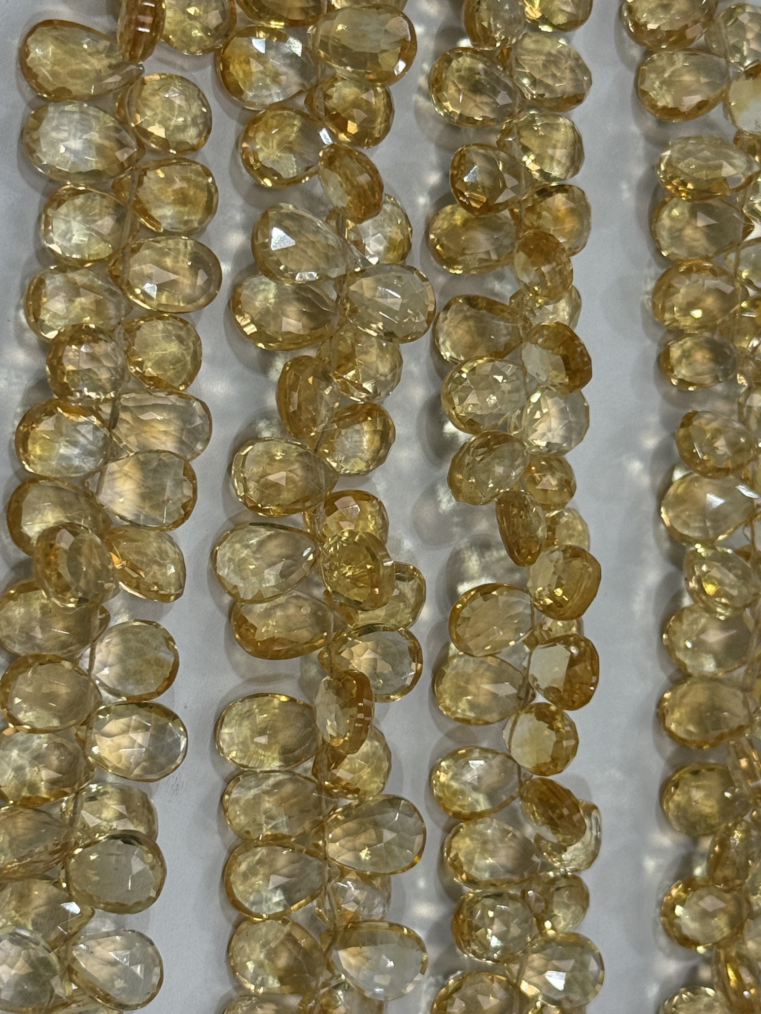 Citrine Pear Faceted