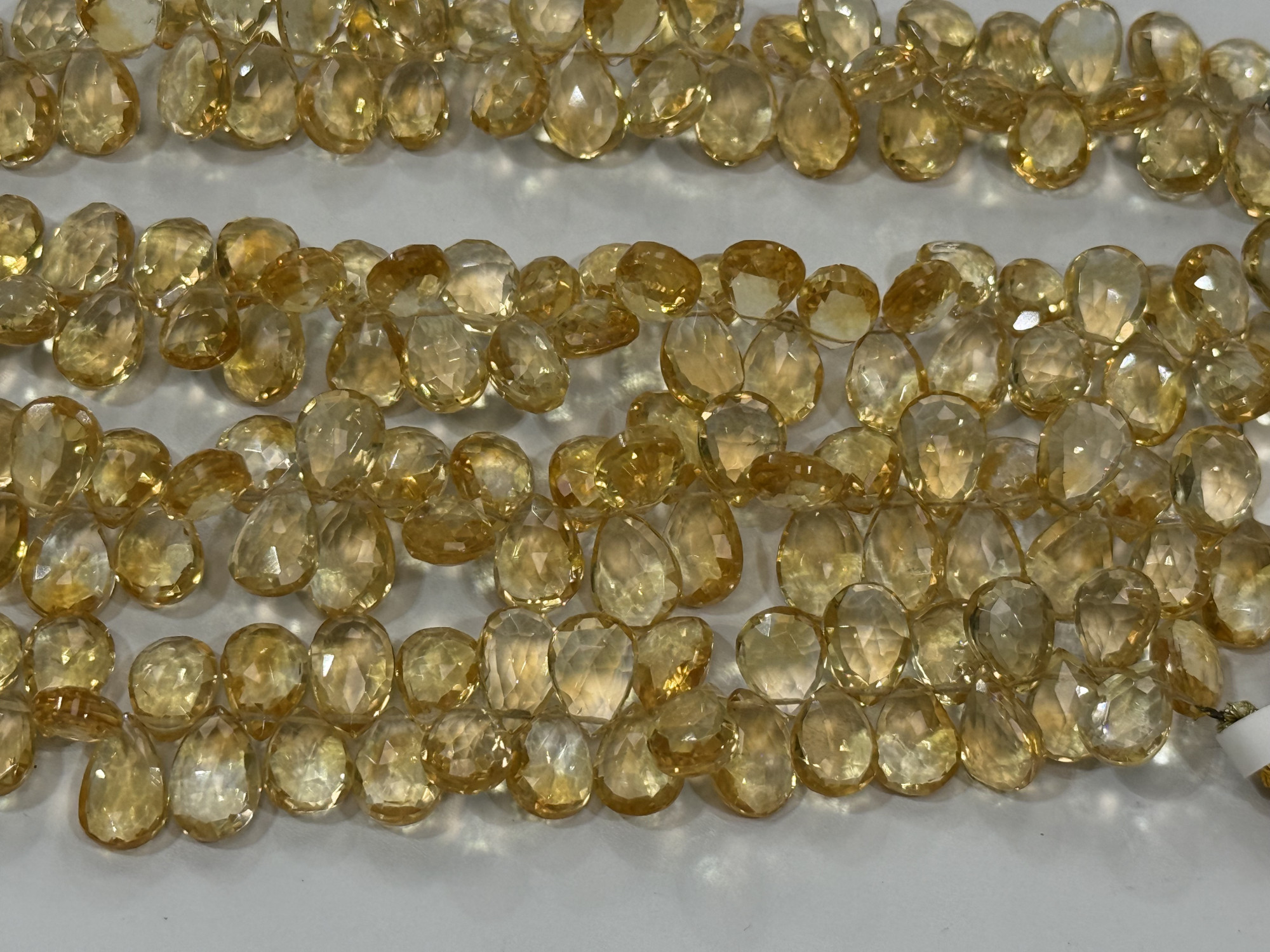 Citrine Pear Faceted