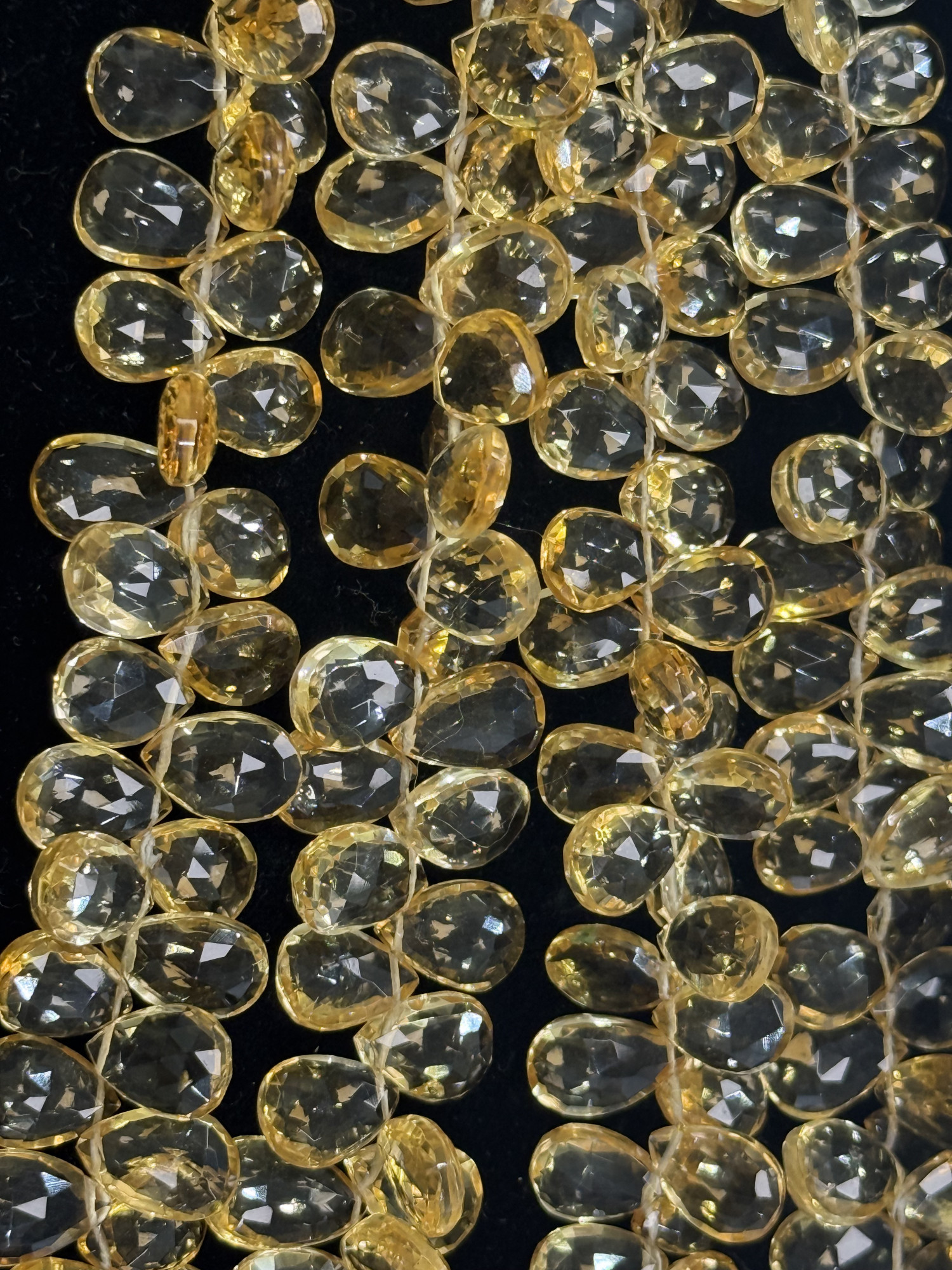 Citrine Pear Faceted