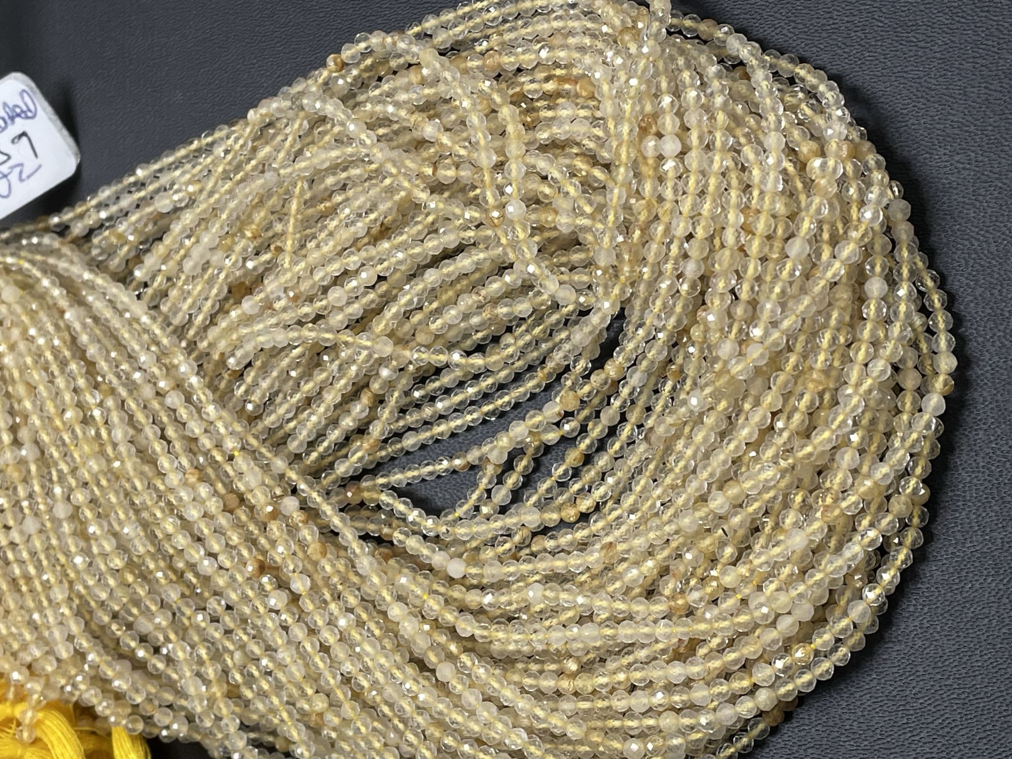 Golden Rutilated Quartz Round Faceted