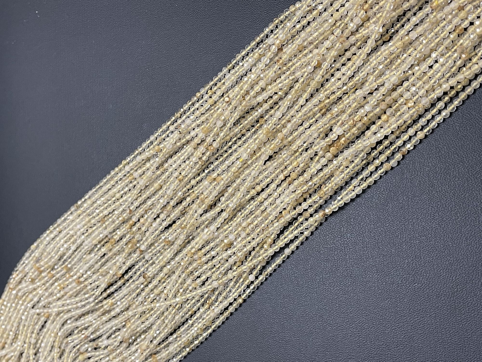 Golden Rutilated Quartz Round Faceted