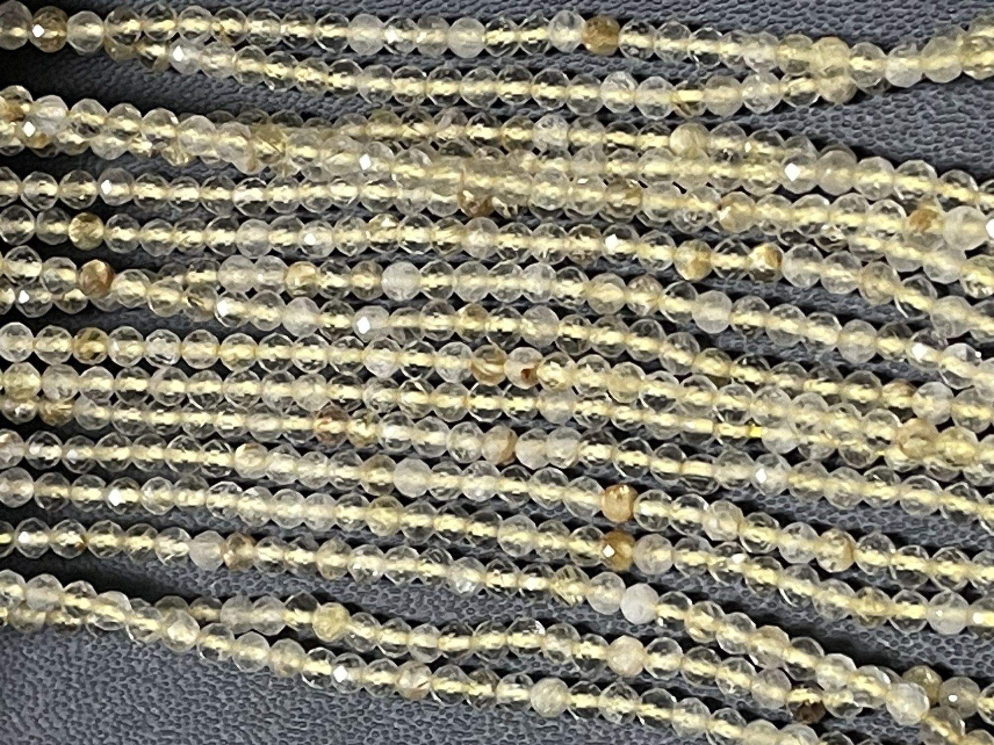 Golden Rutilated Quartz Round Faceted