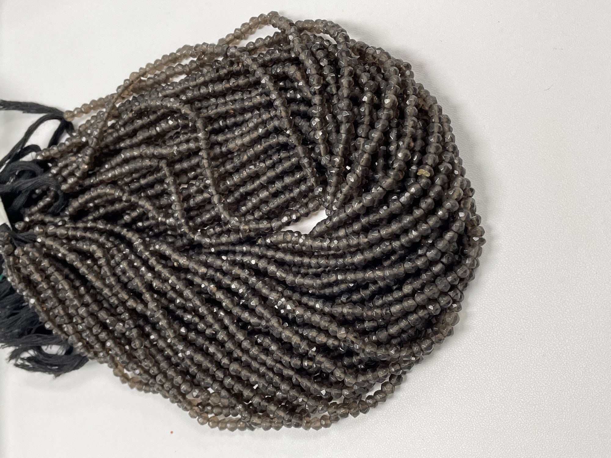 Smoky Quartz Rondelle Faceted