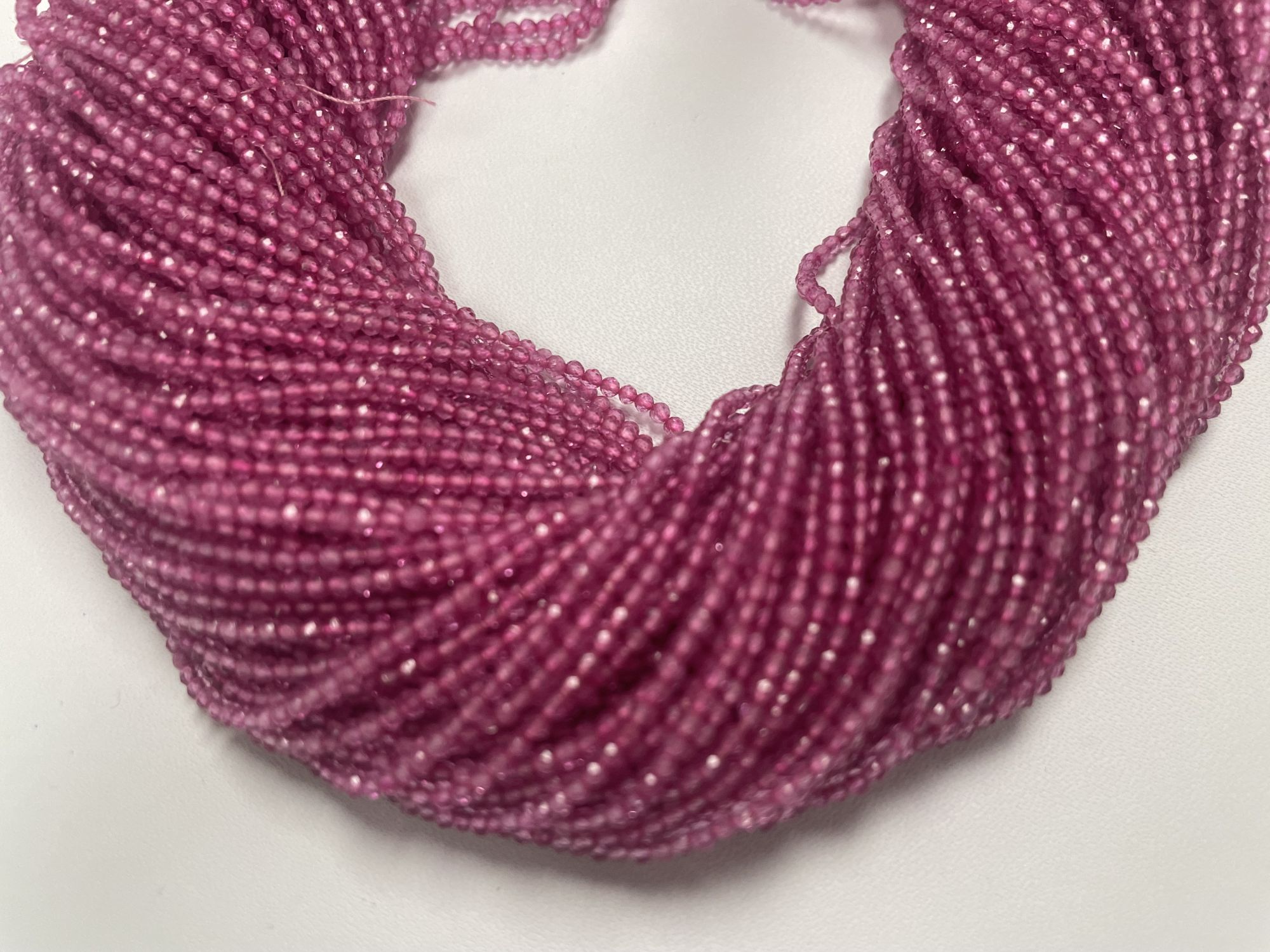 Pink Topaz Rondelle Faceted