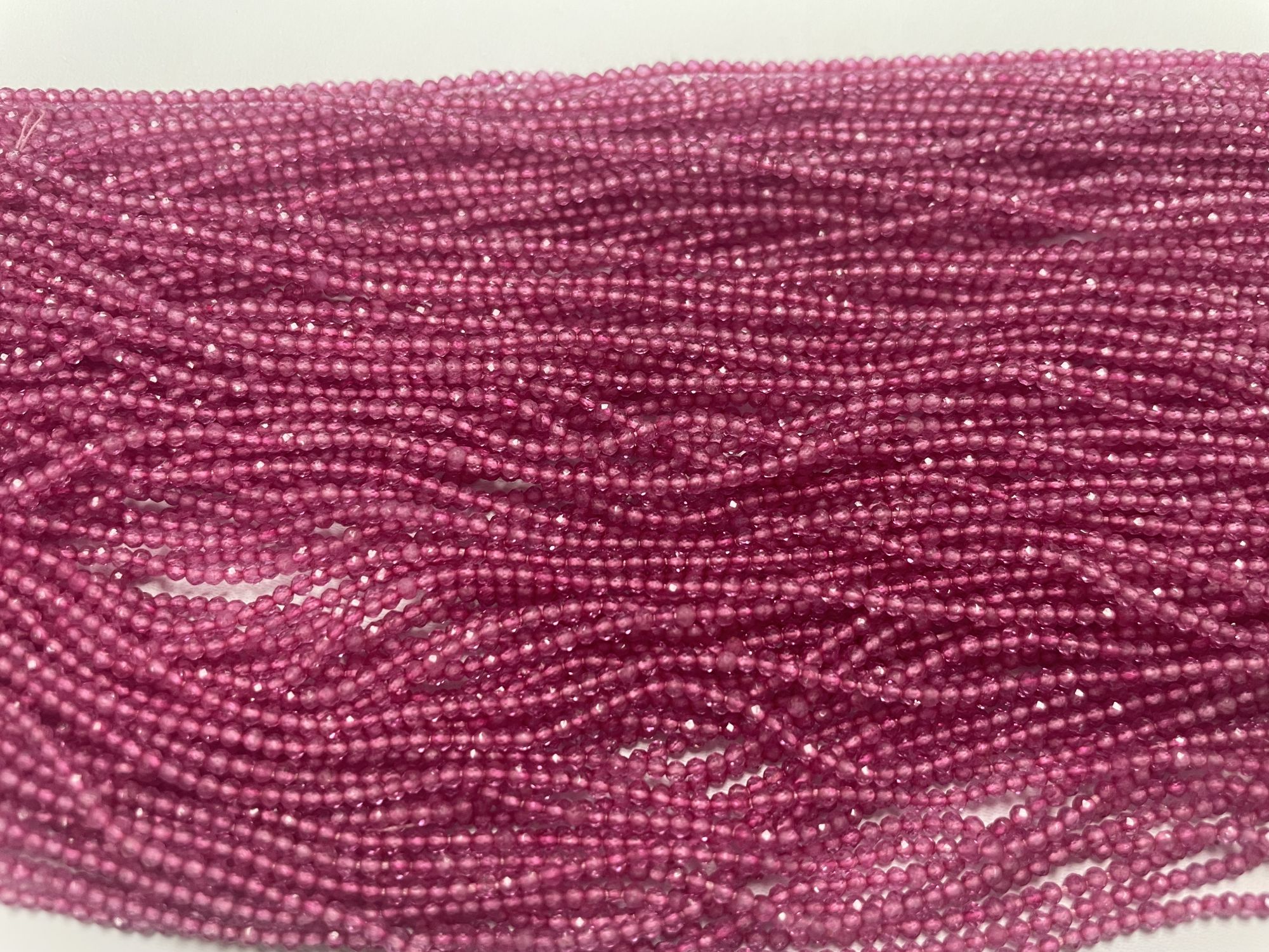 Pink Topaz Rondelle Faceted