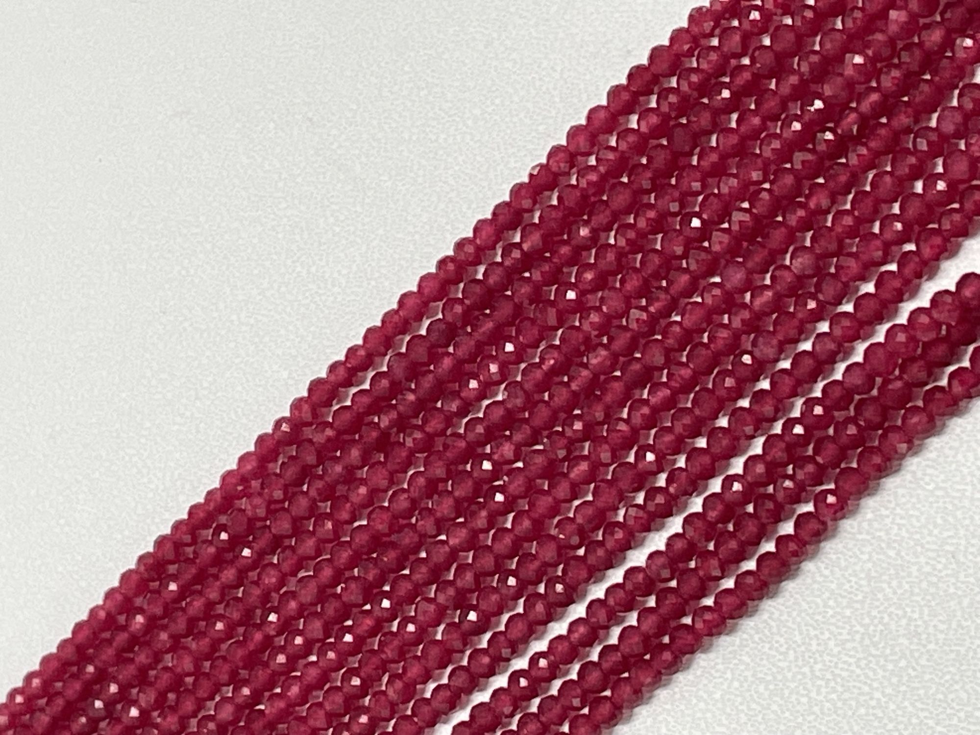 Red Onyx Rondelle Faceted