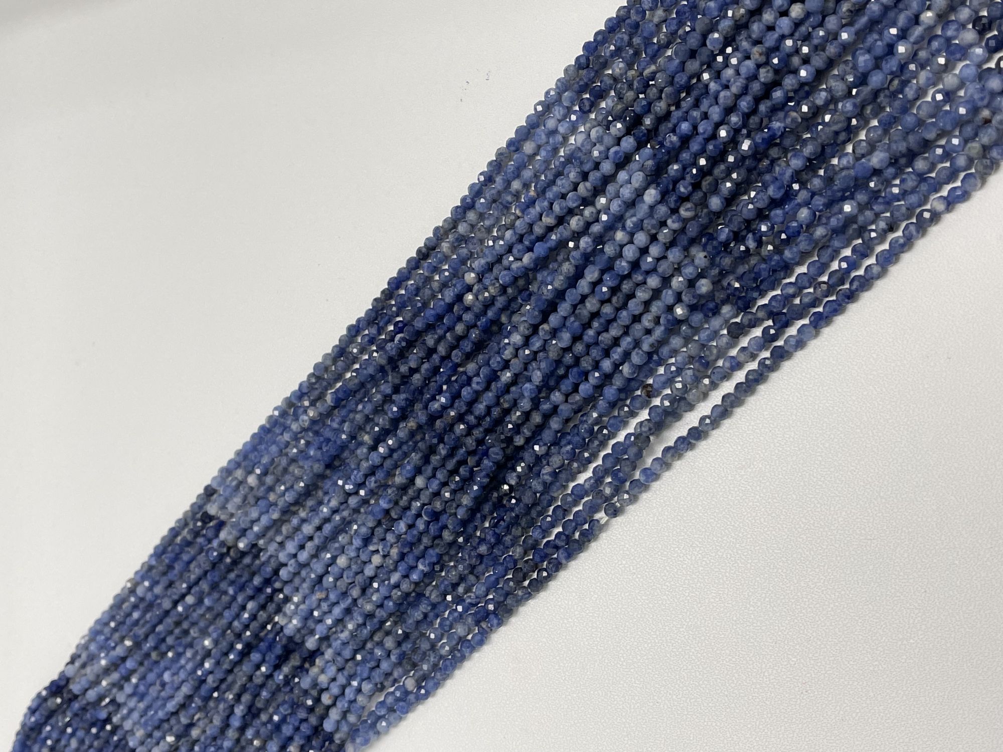 Shaded Sodalite Rondelle Faceted