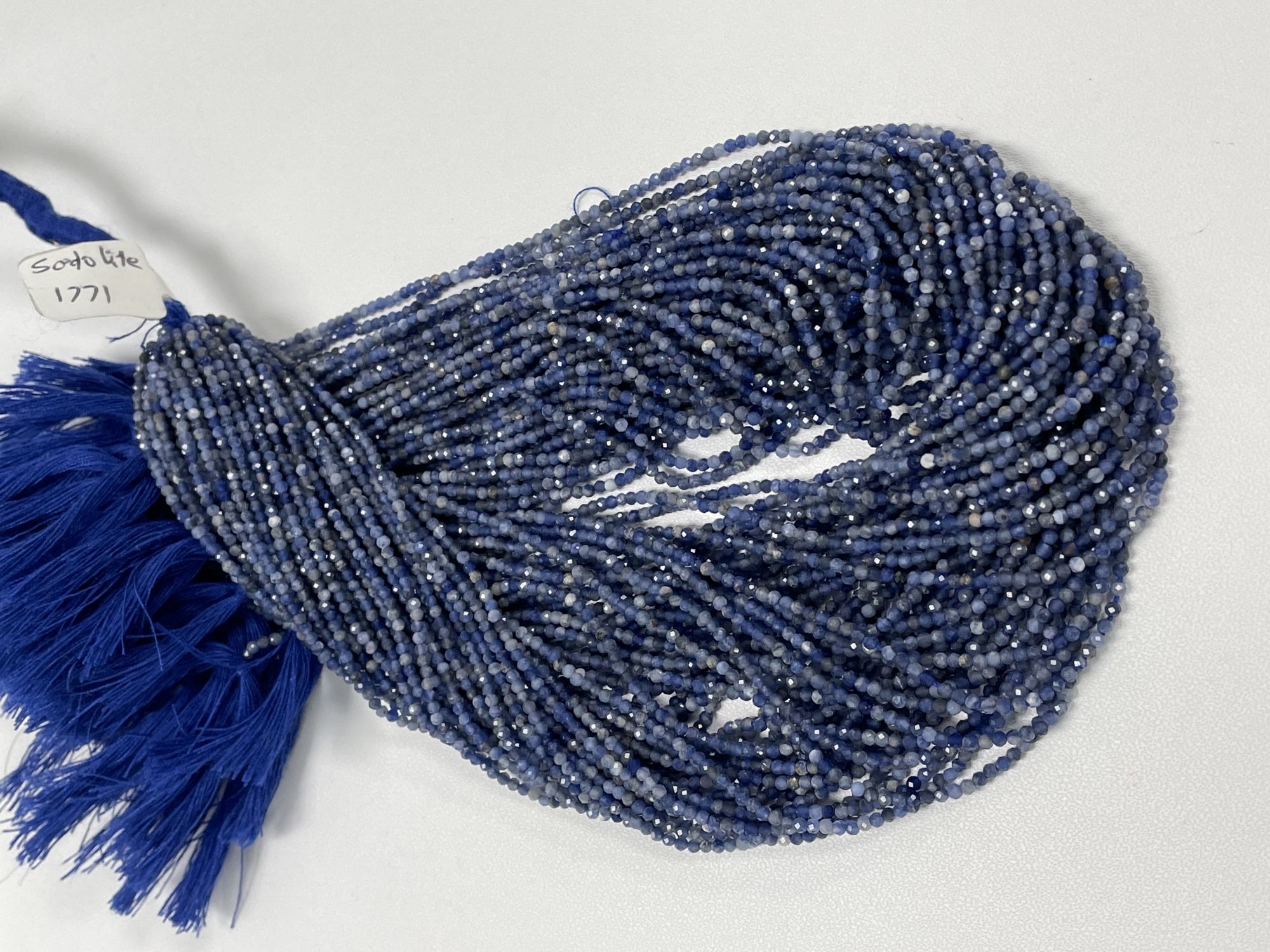 Sodalite Rondelle Faceted