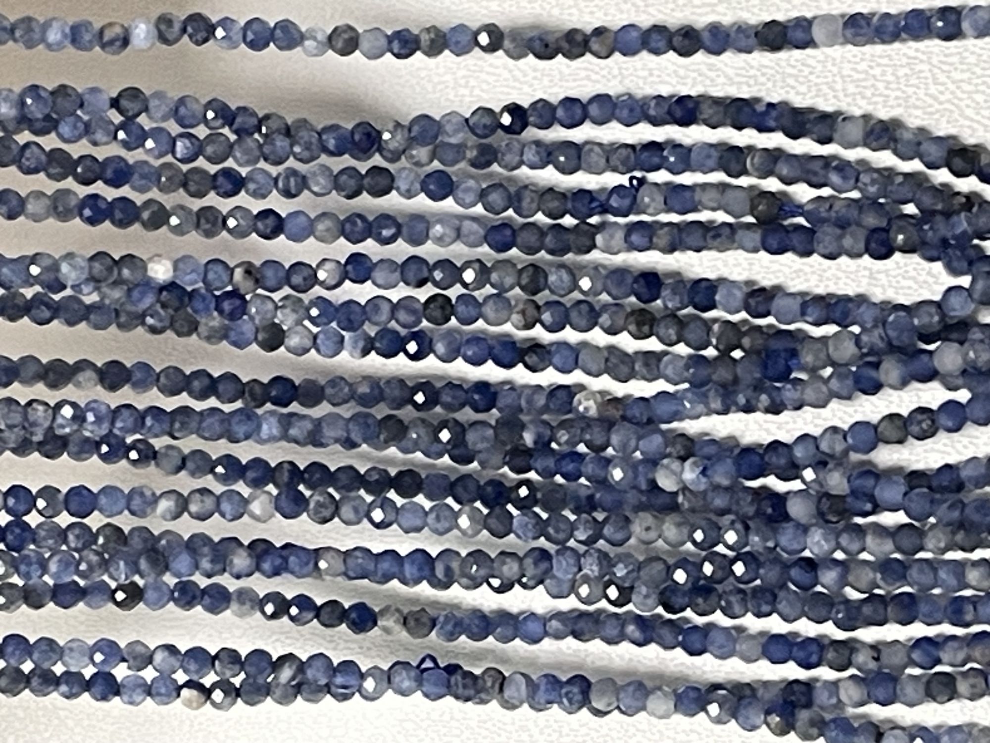 Sodalite Rondelle Faceted