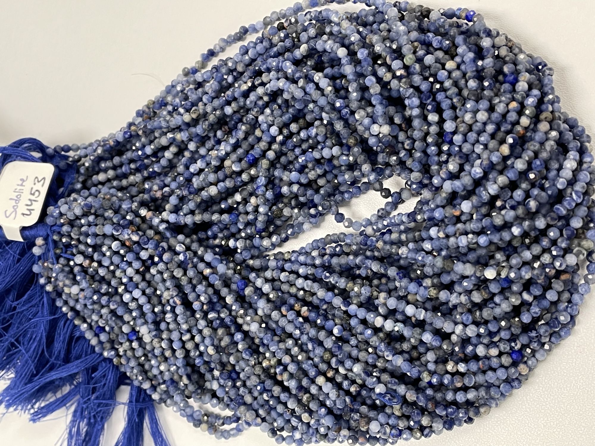 Sodalite Rondelle Faceted