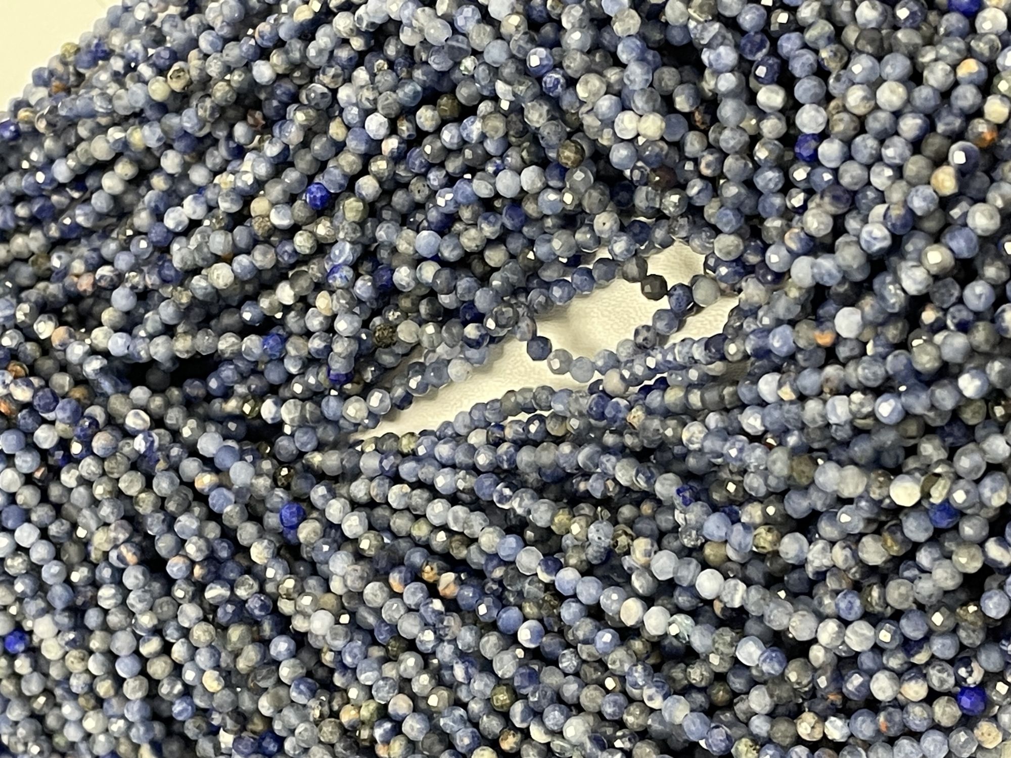 Sodalite Rondelle Faceted