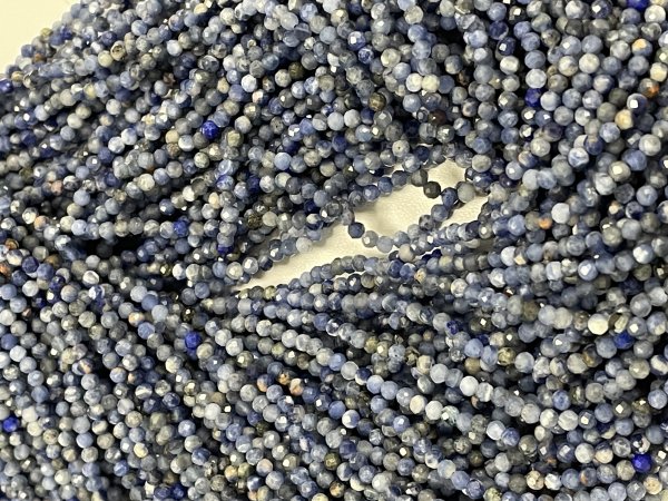 Sodalite Rondelle Faceted